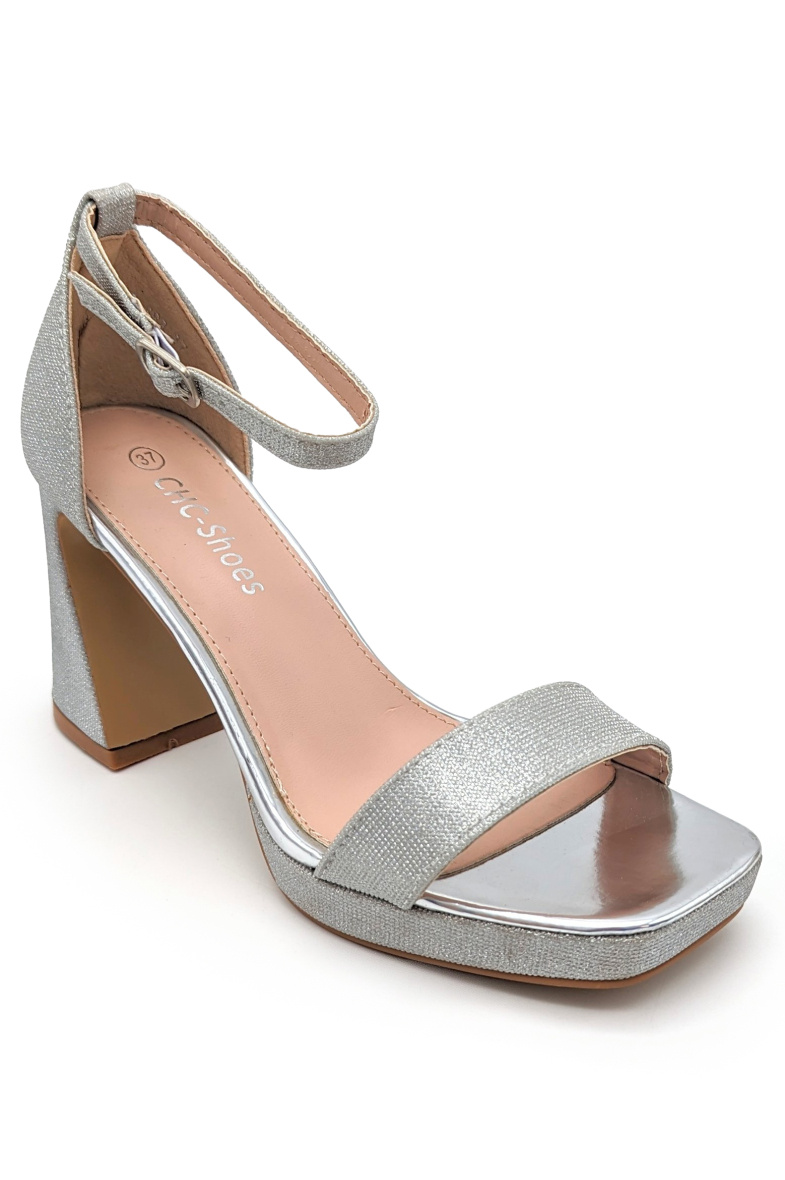 Grossiste CHC SHOES - Escarpins avec gros talons et recouvrements brillants