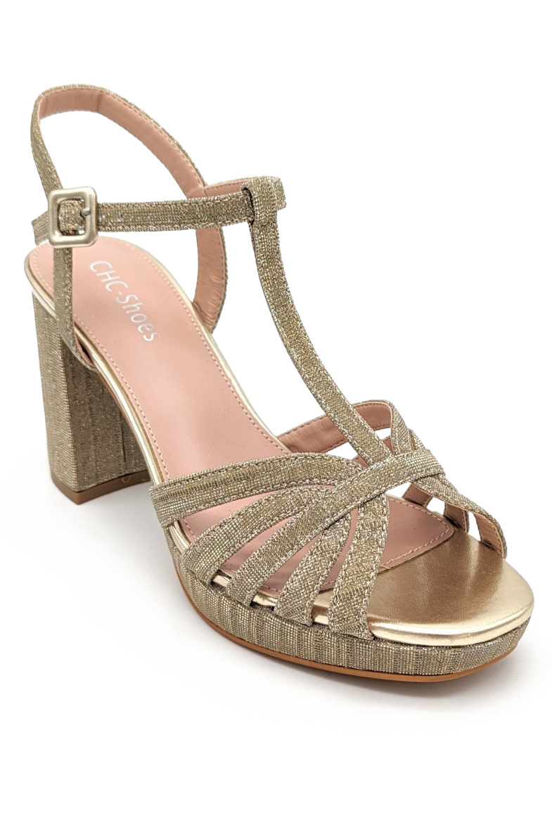 Grossiste CHC SHOES - Escarpins gros talons avec jolies brides