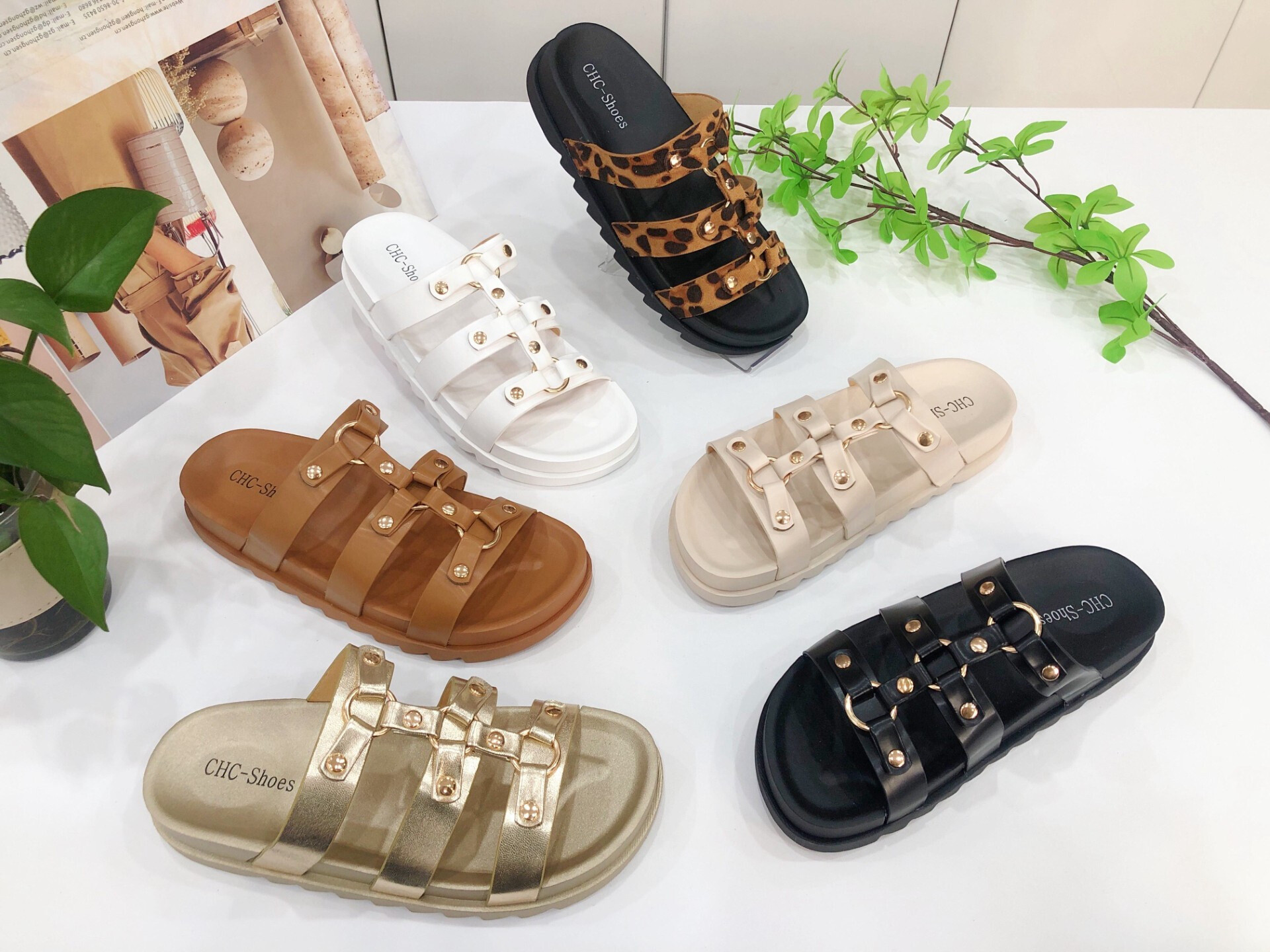 Grossiste CHC SHOES - CHC Chain Accent Mule