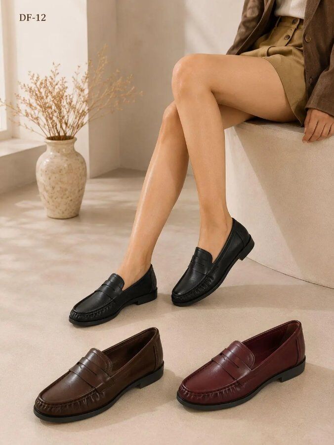 Grossiste CHC SHOES - Mocassins Femme Classiques à Talon Plat