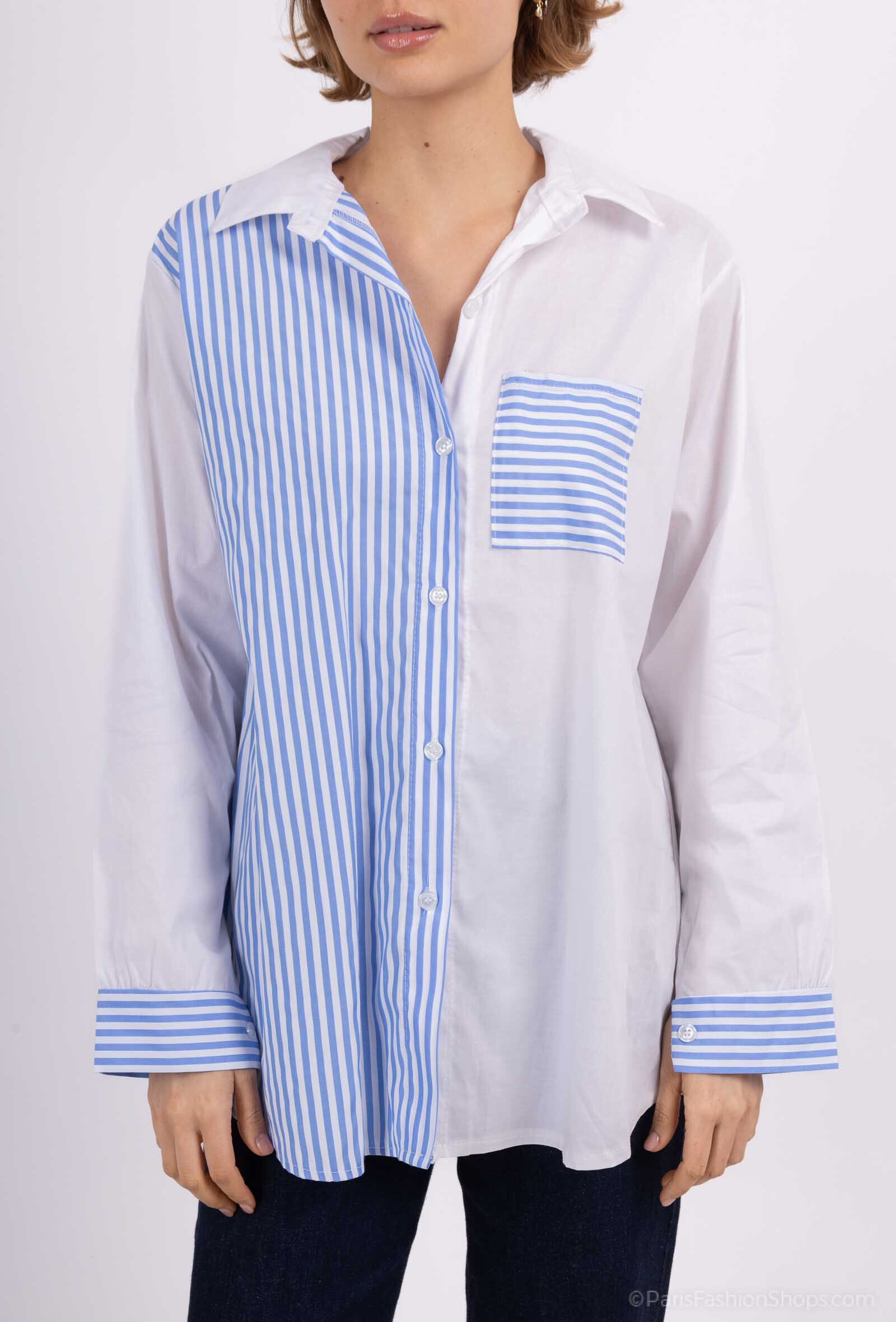 Wholesaler CHEN MODE - Thick striped shirt - daring style and unequaled comfort