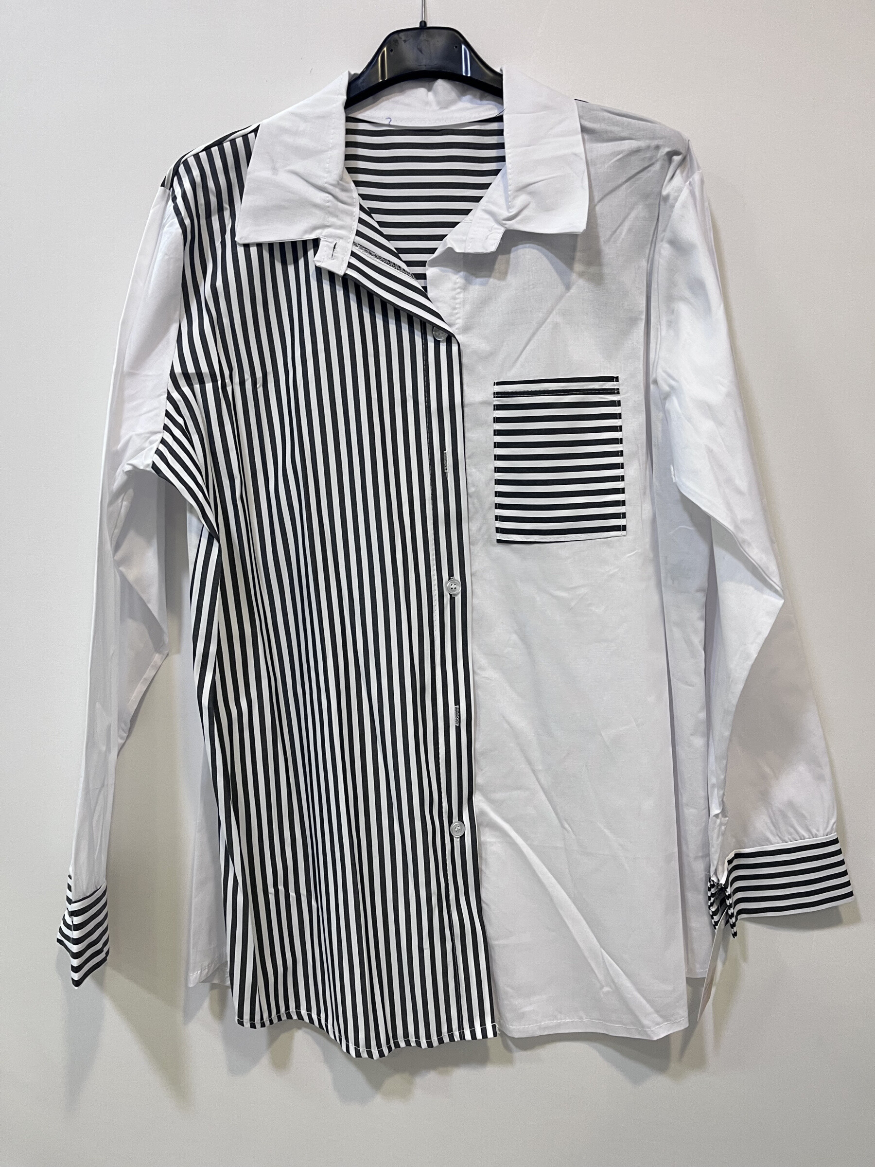 Mayorista CHEN MODE - Camisa rayada gruesa: estilo atrevido y comodidad inigualable