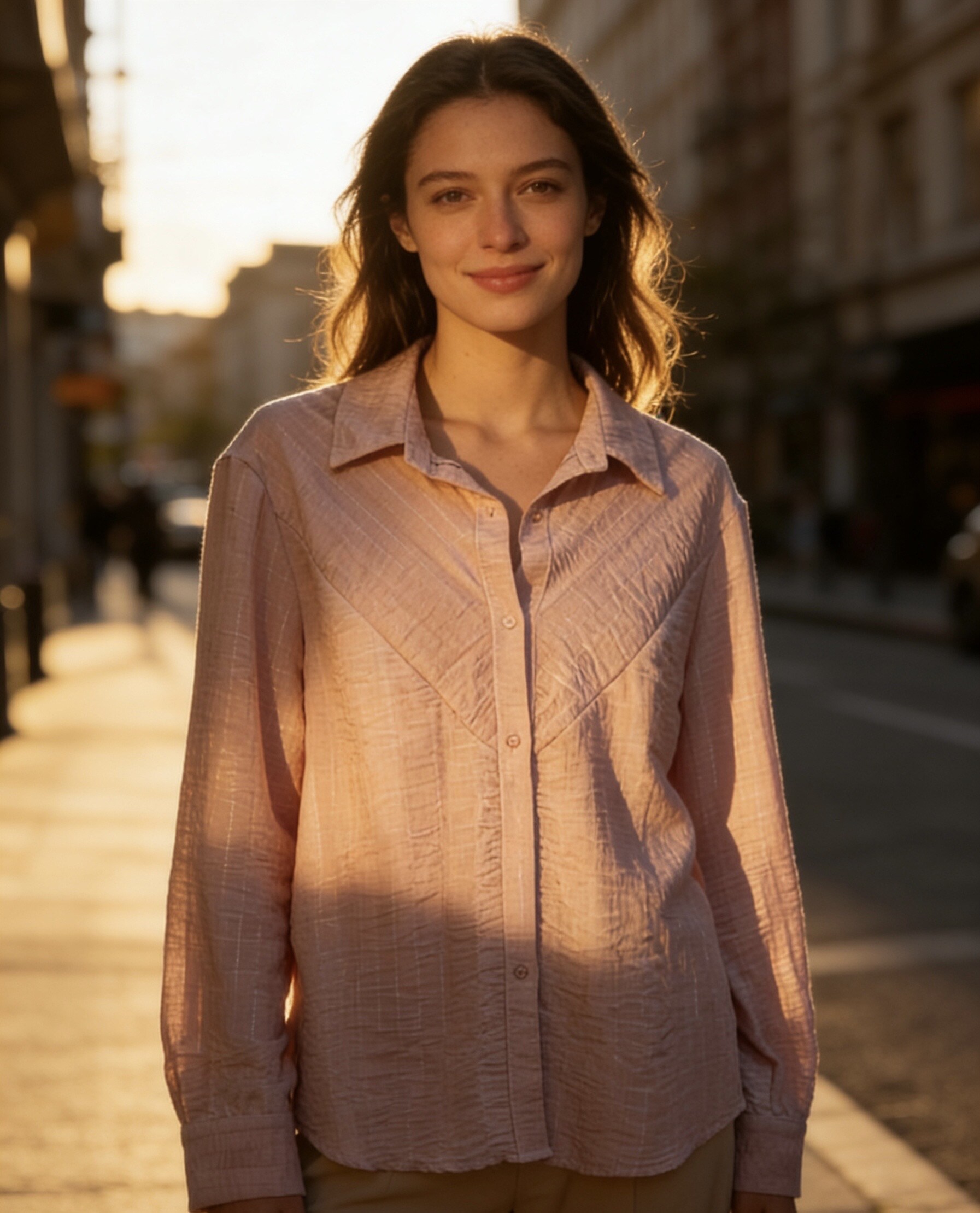 Wholesaler CHEN MODE - Shiny shirt with silver details
