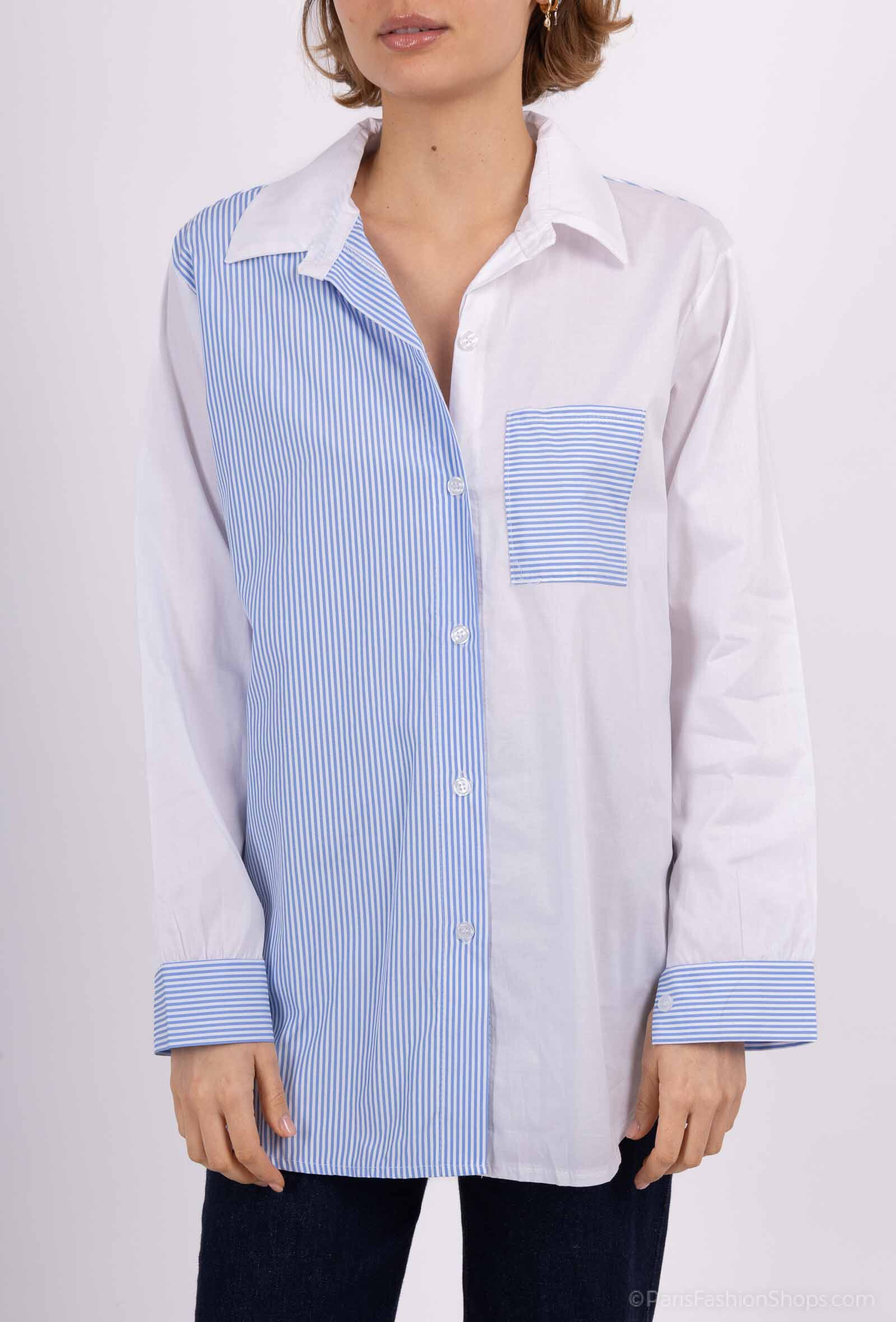 Wholesaler CHEN MODE - Trendy shirt with scratches