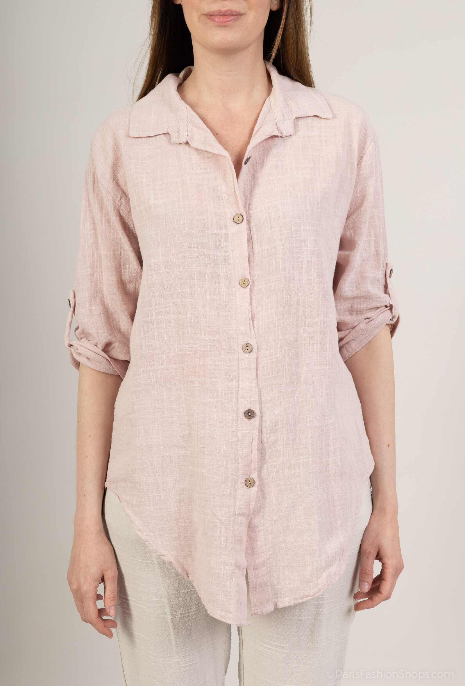 Mayorista CHEN MODE - Camisa de algodón claro simple