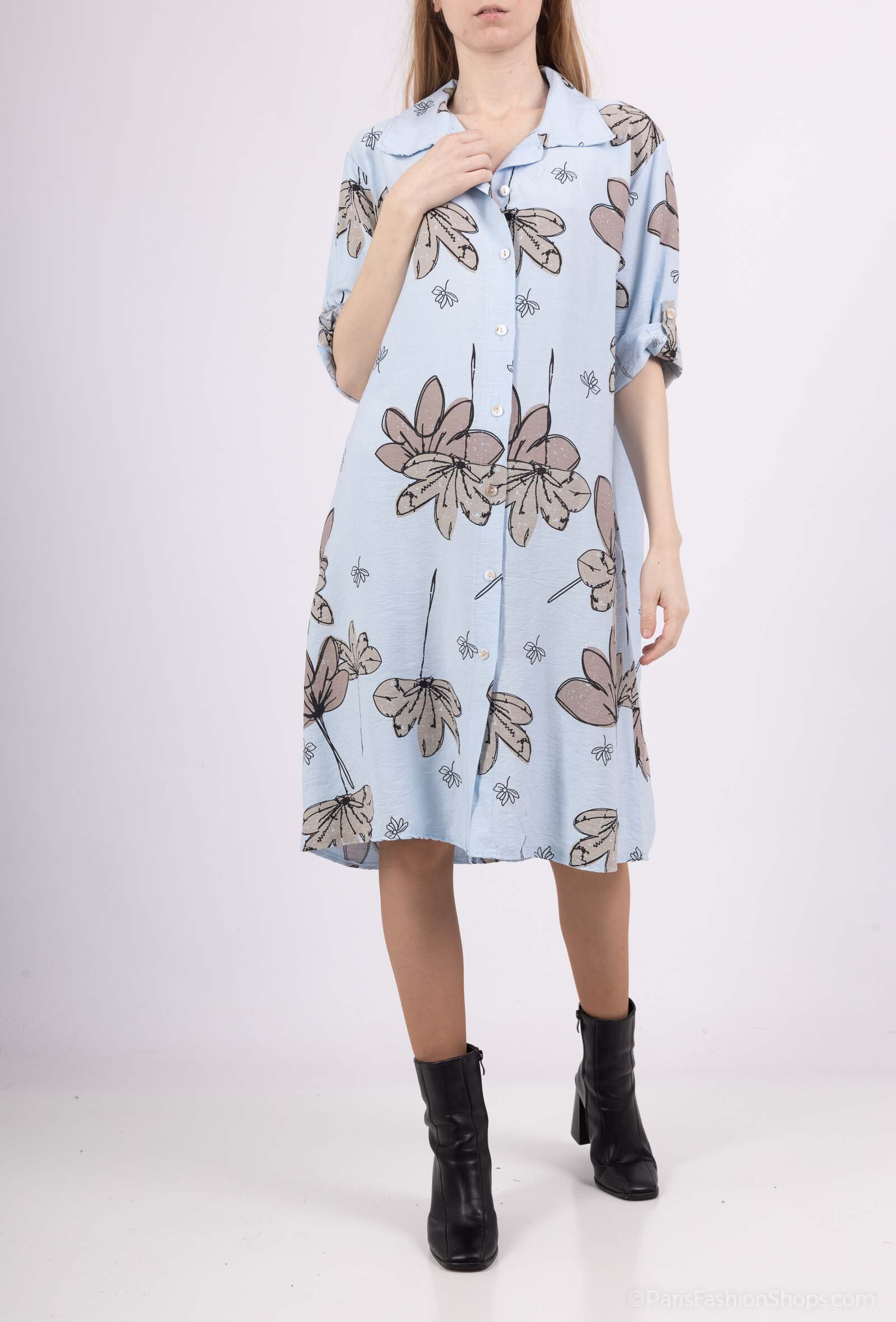 Wholesaler CHEN MODE - Elegant flowery shirt - Optimal comfort