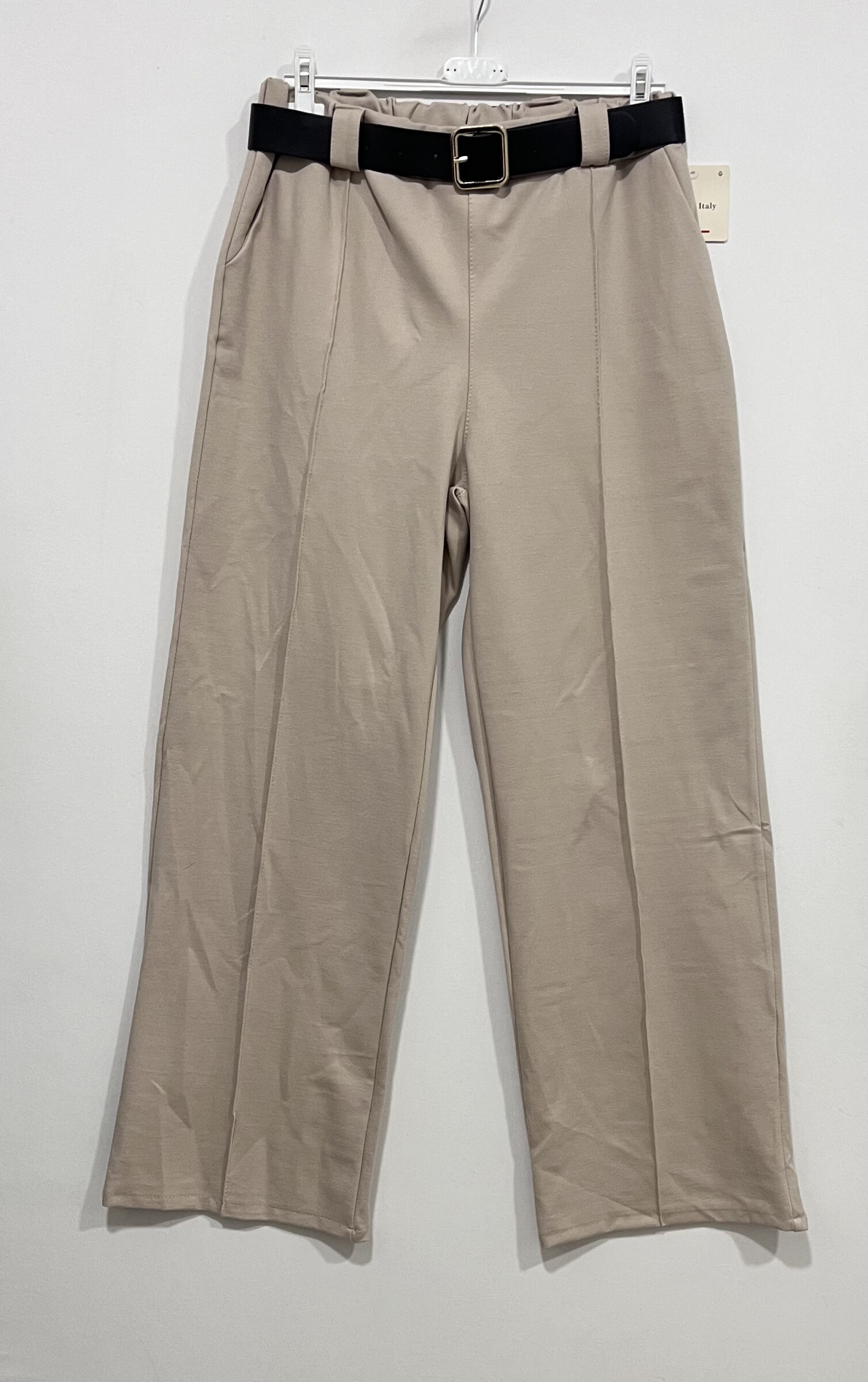 Longueur 108cm, Longueur d'entrejambe 75cm, Largeur hanche 60-70cm. Pantalon Chic et Confort pour femme, automne/hiver, en viscose, nylon et élasthanne, idéal pour élégance quotidienne.