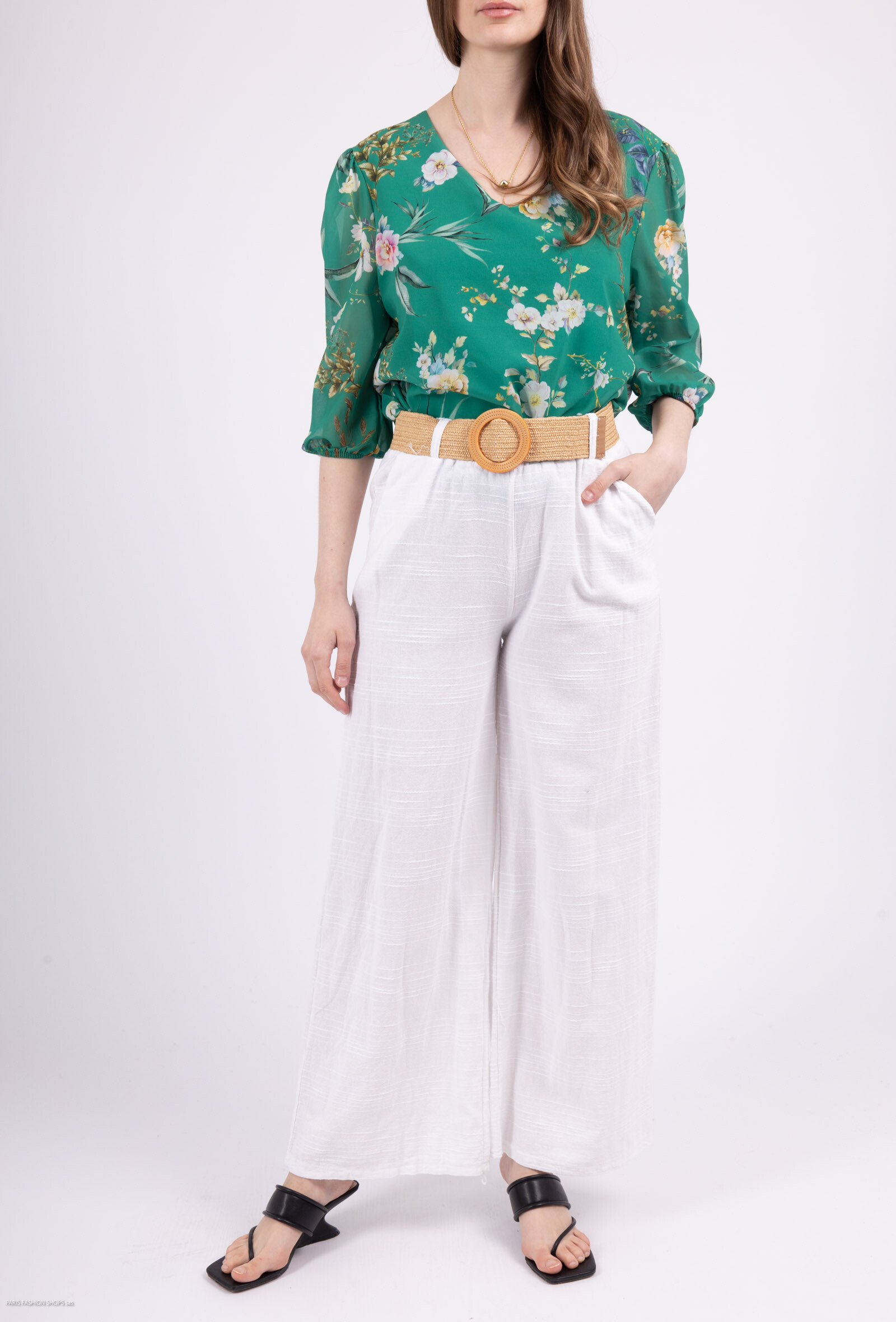 Grossista CHEN MODE - Pantaloni di cotone con cintura - comfort assoluto ed eleganza rilassata