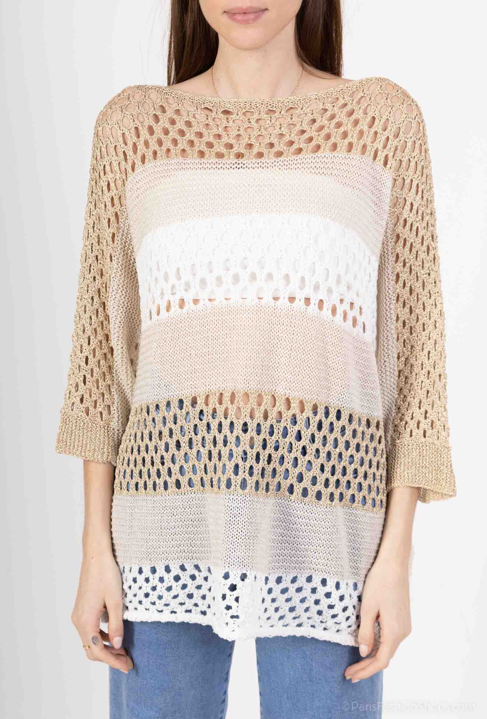 Wholesaler CHEN MODE - Troop tricolor in mesh fish net