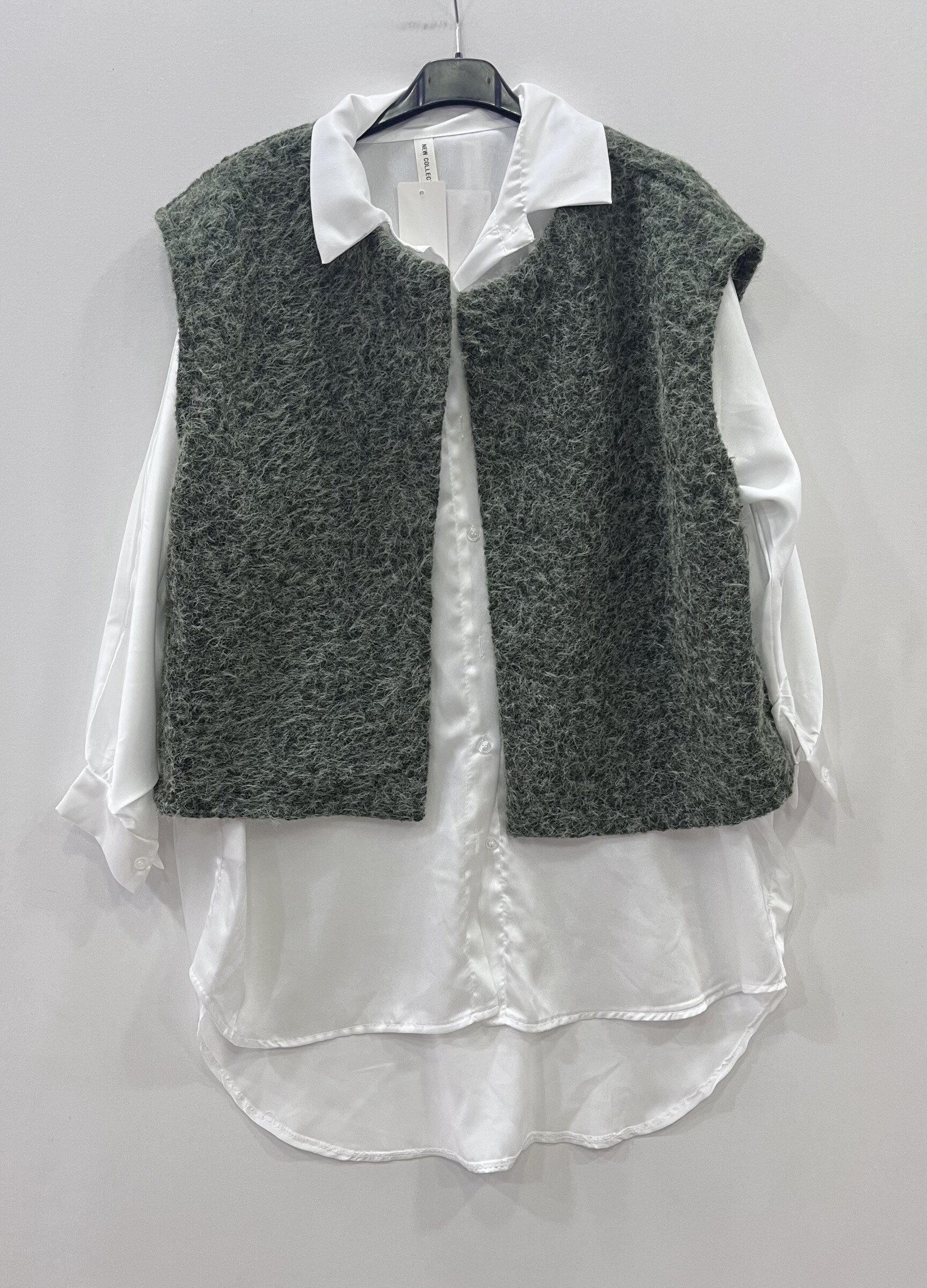 Grossista CHEN MODE - Gilet senza maniche effetto montone alla moda