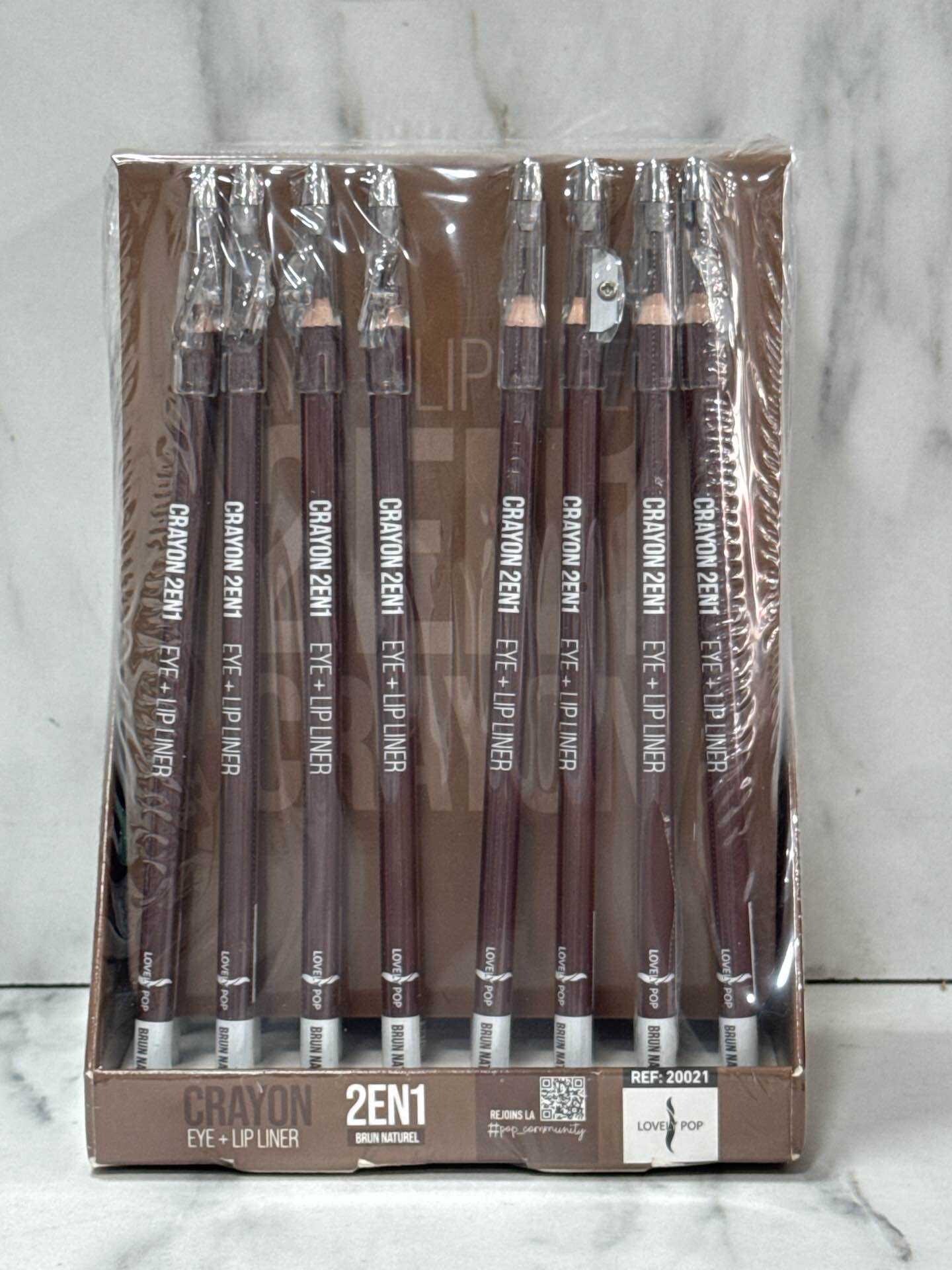 Grossiste Chere Suzanne - Crayon à Lèvre brun 2en 1