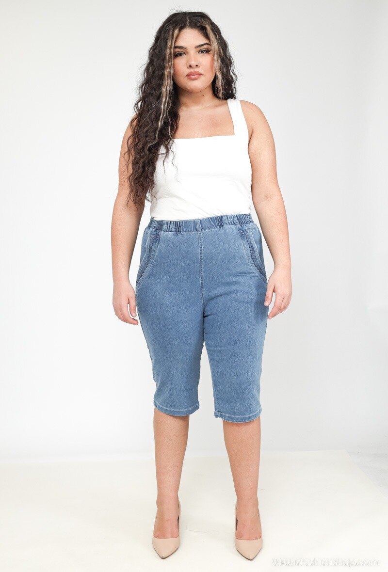 Wholesaler Cherry Berry - Elastic waist denim pants