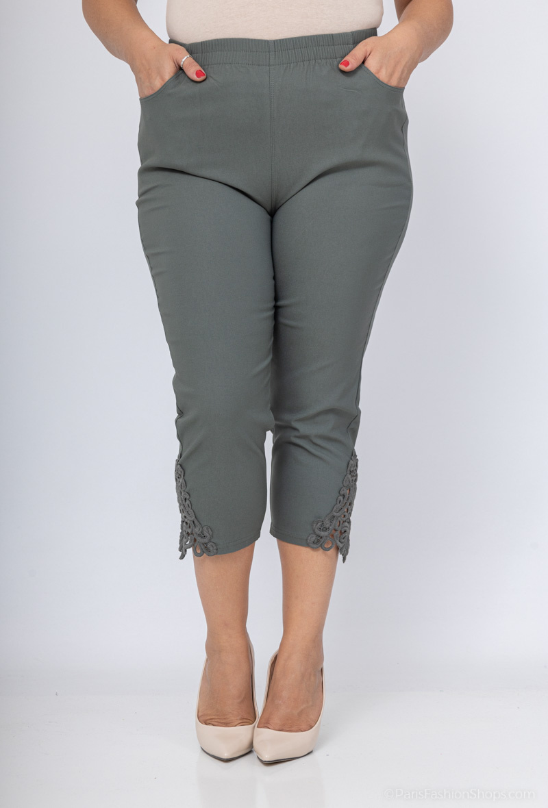 Wholesaler Cherry Berry - Lace cropped pants