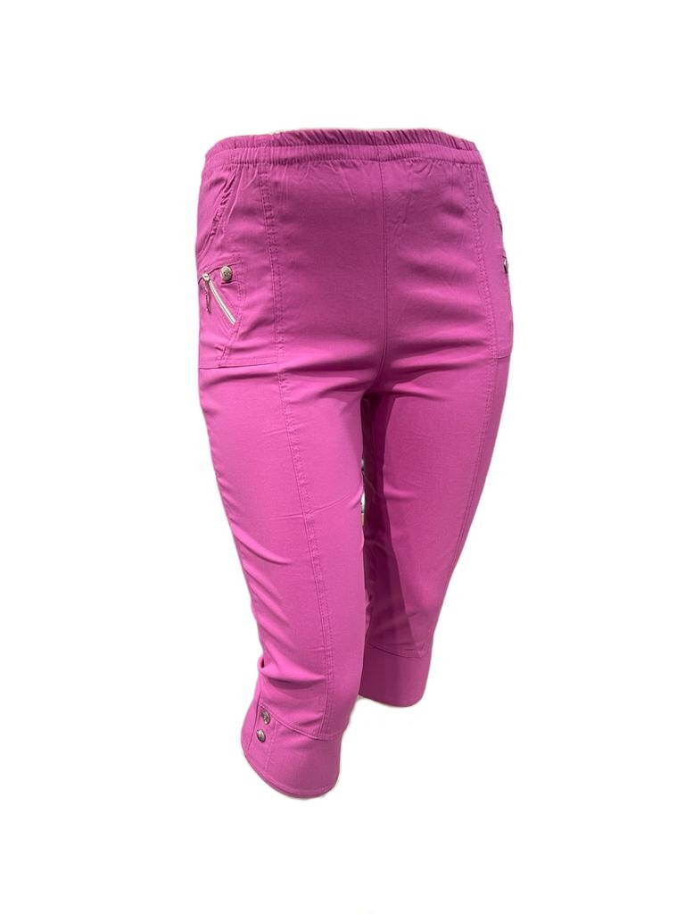 Mayorista Cherry Berry - Pantalón cropped de mujer con cintura elástica.