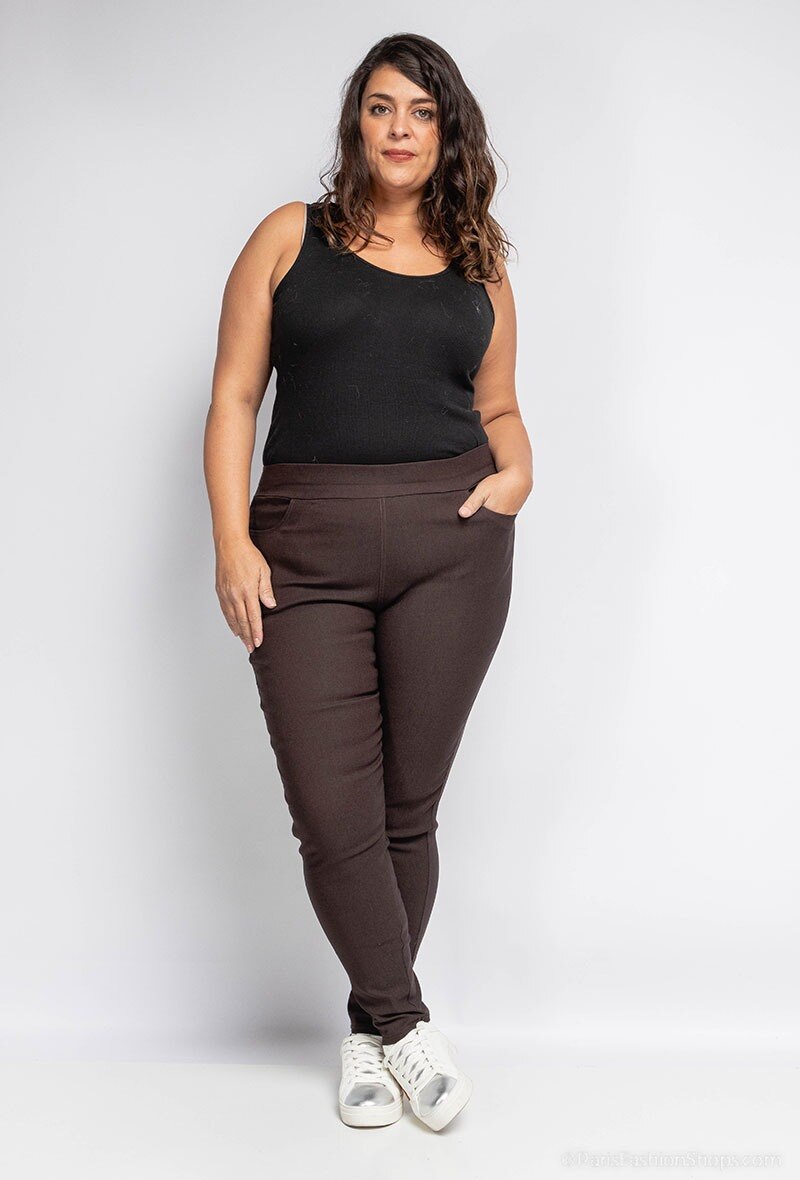 Wholesaler Cherry Berry - Women's slim stretch elastic waist pants