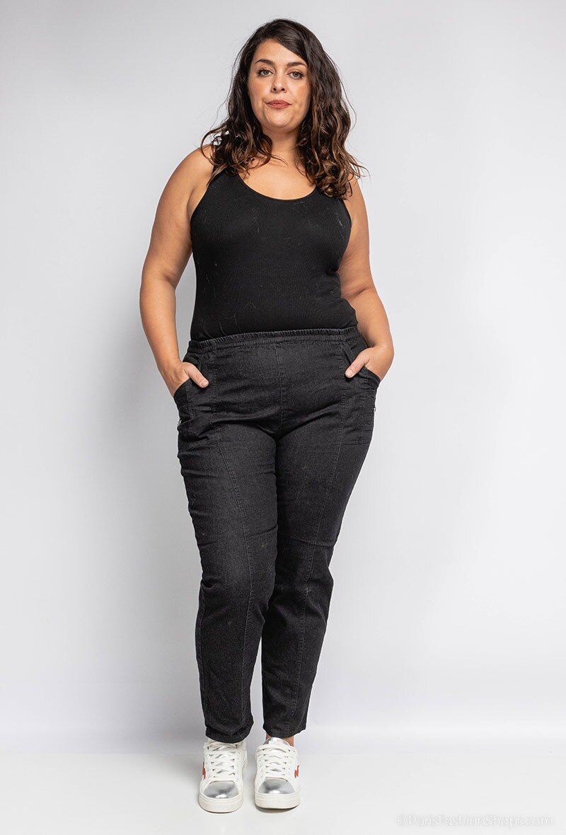 Wholesaler Cherry Berry - Women's jean thouser stretch elastic waist pants