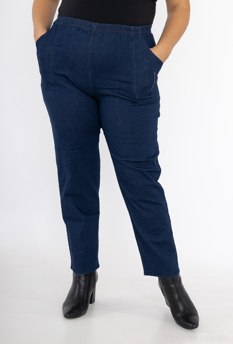 Wholesaler Cherry Berry - Elastic waist denim pants