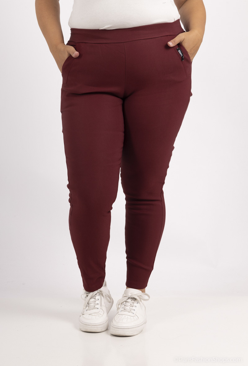 Wholesaler Cherry Berry - Women's elastic waist pants