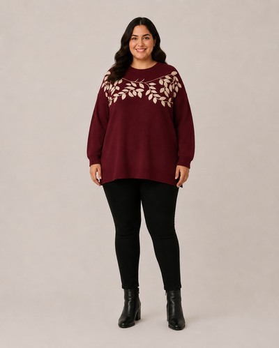 Großhändler Cherry Berry - Damenpullover in Übergröße – Ref. P11859 Großhändler Cherry Berry - Damenpullover in Übergröße – Ref. P11859