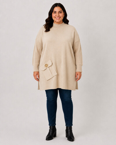 Großhändler Cherry Berry - Damenpullover in Übergröße – Ref. P11852 Großhändler Cherry Berry - Damenpullover in Übergröße – Ref. P11852