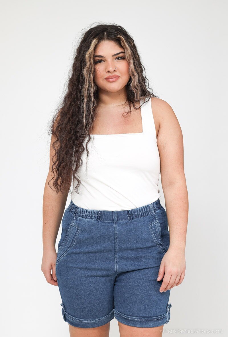 Wholesaler Cherry Berry - Elastic waist denim short