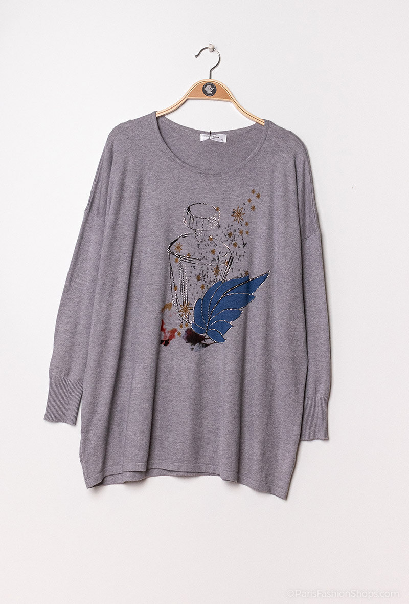 Wholesaler Cherry Bloom Grande Taille - PULL