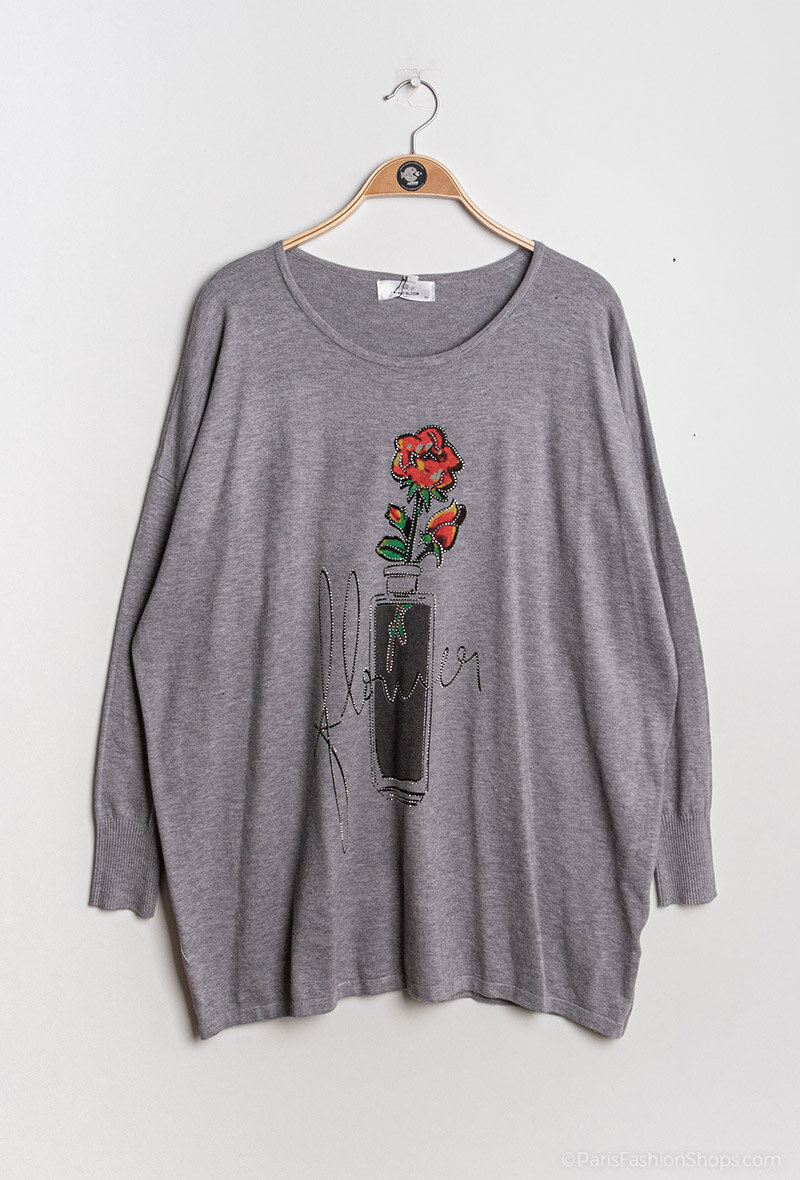 Wholesaler Cherry Bloom Grande Taille - PULL