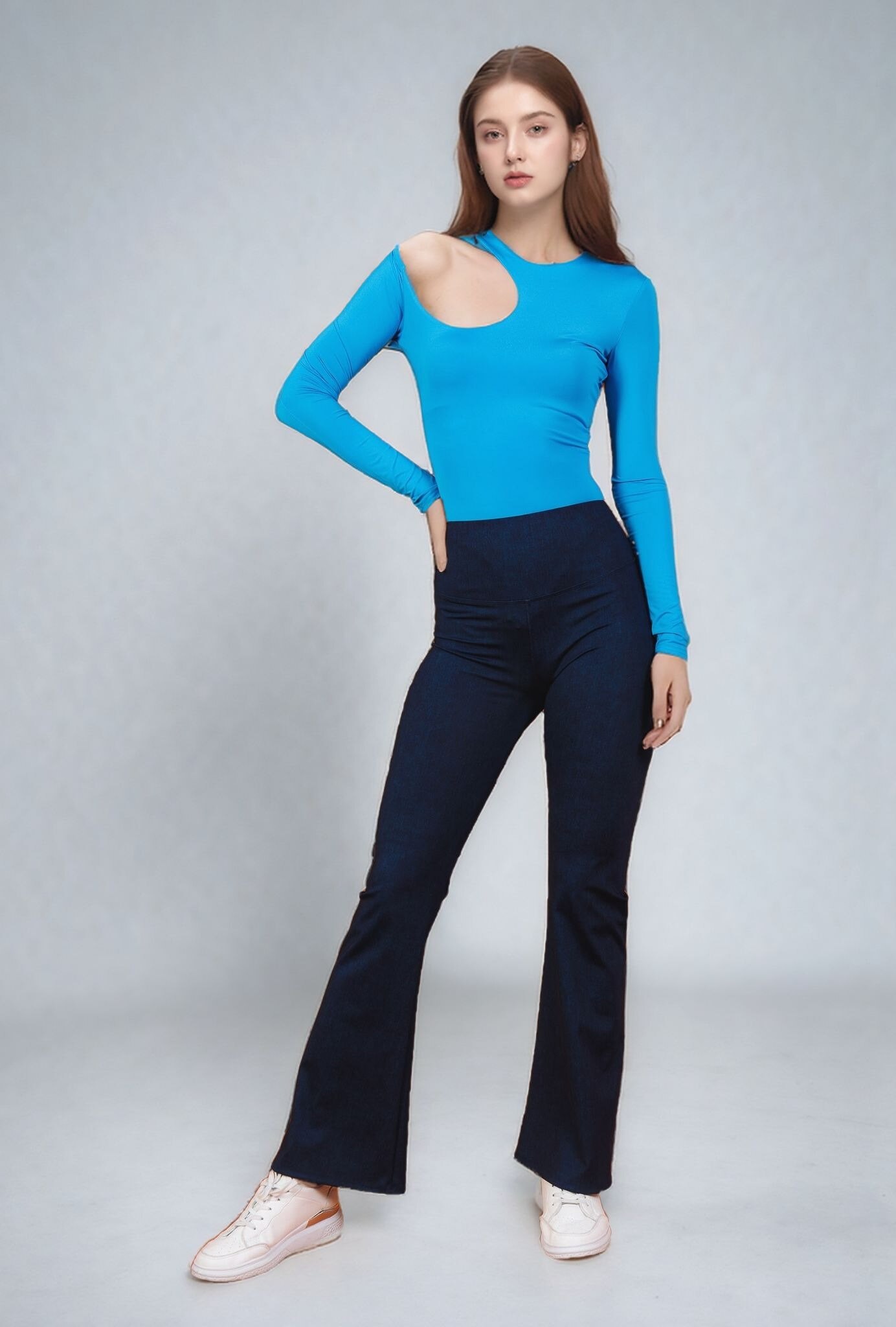Wholesaler Cherry Koko - Asymmetric bodysuit with bare shoulder