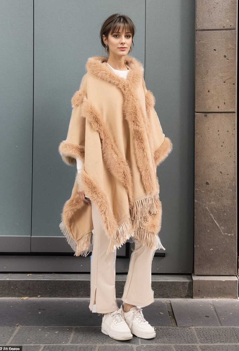 Wholesaler Cherry Koko - Fur cape with hood