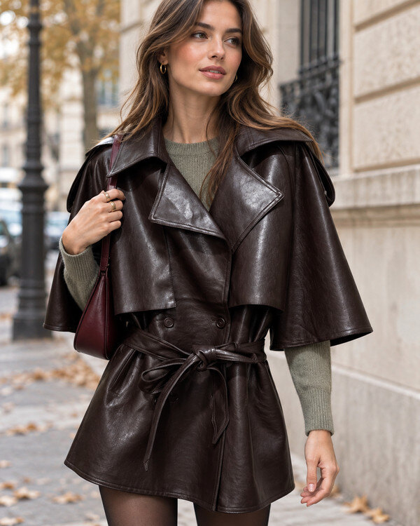 Großhändler Cherry Koko - ONYX – Gürtelumhang aus Kunstleder mit doppelreihigem Design