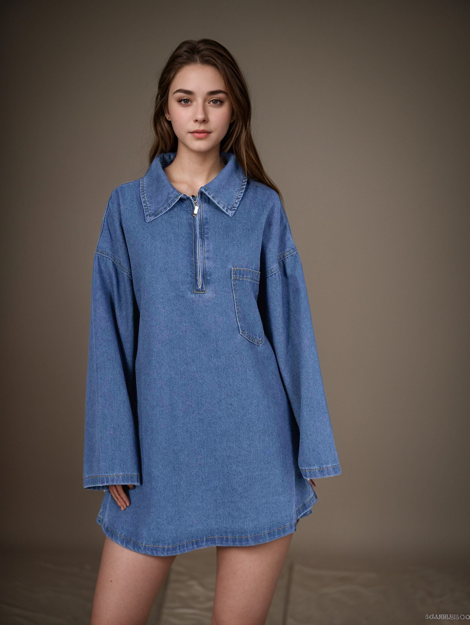 Großhändler Cherry Koko - Jeanshemdkleid
