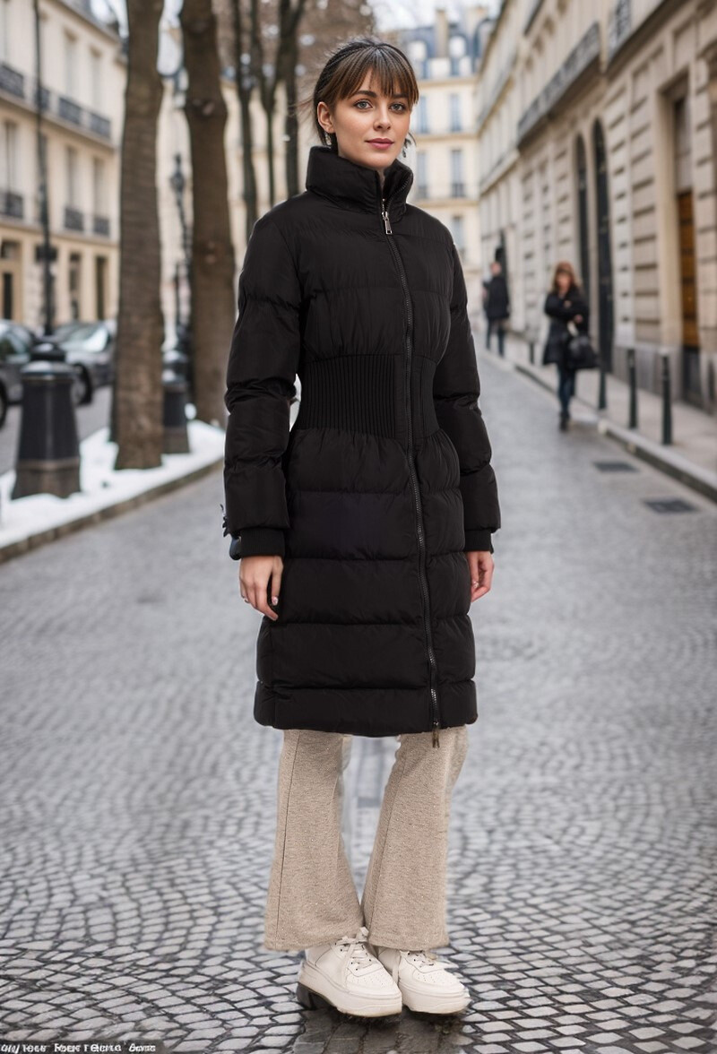 Grossiste Cherry Koko - Doudoune mi-longue serrée à la taille