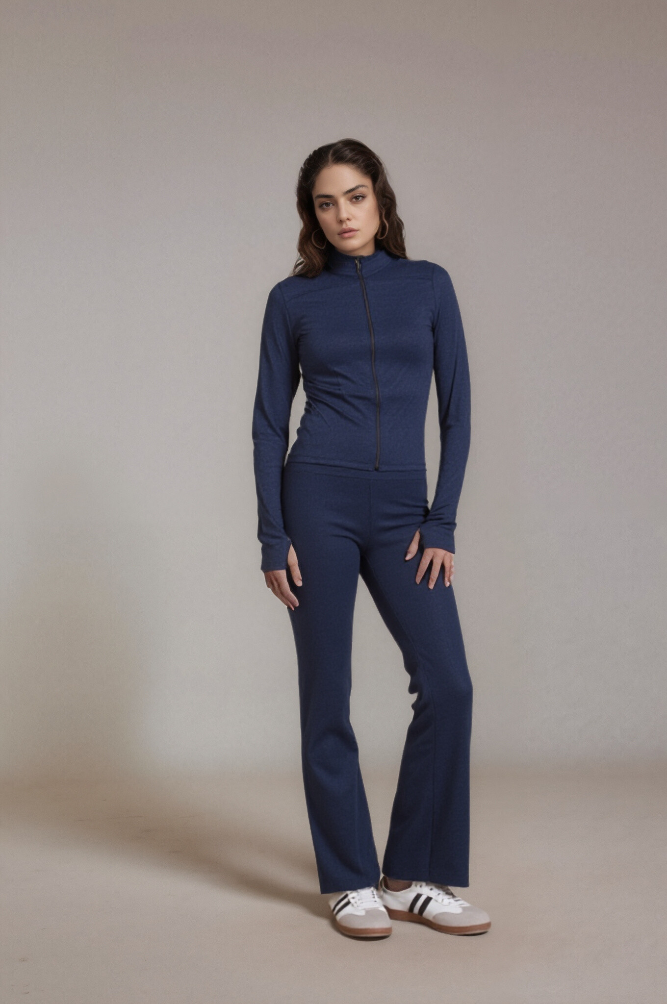 Großhändler Cherry Koko - Denim -Fitness -Set