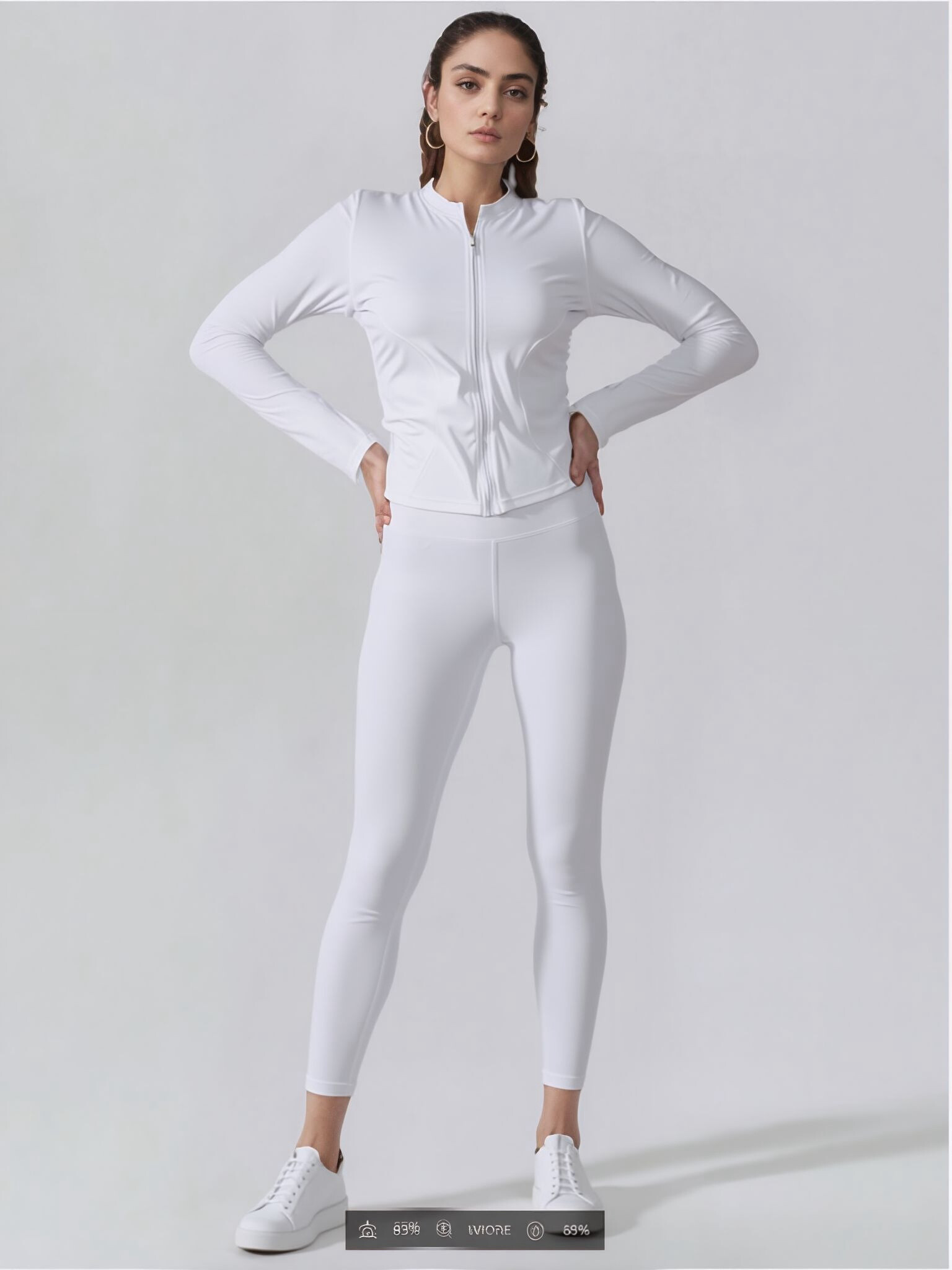 Großhändler Cherry Koko - Sportset mit Reißverschluss Slim Legging Hose