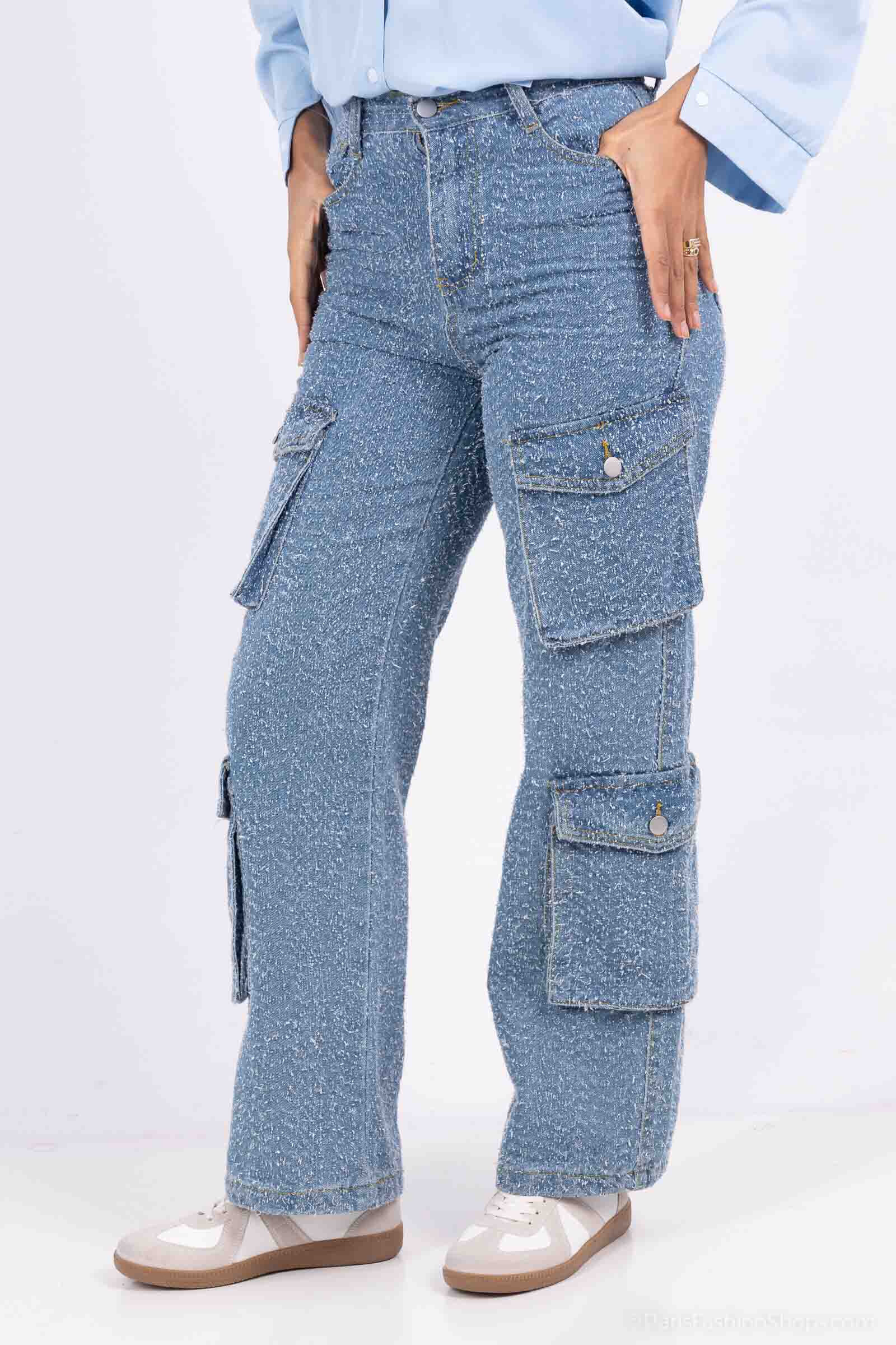 Grossiste Cherry Koko - Jean cargo tricoté avec 4 poches