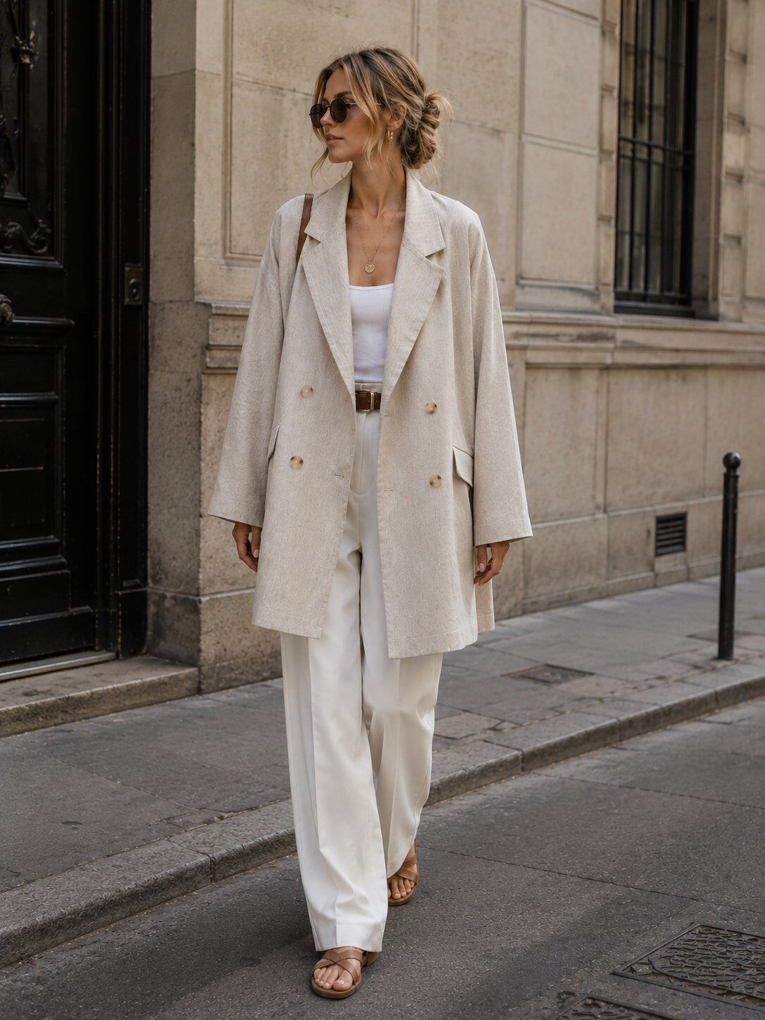 Großhändler Cherry Koko - LUMEA – Oversize-Doppelreiher-Blazer aus Leinen und Baumwolle