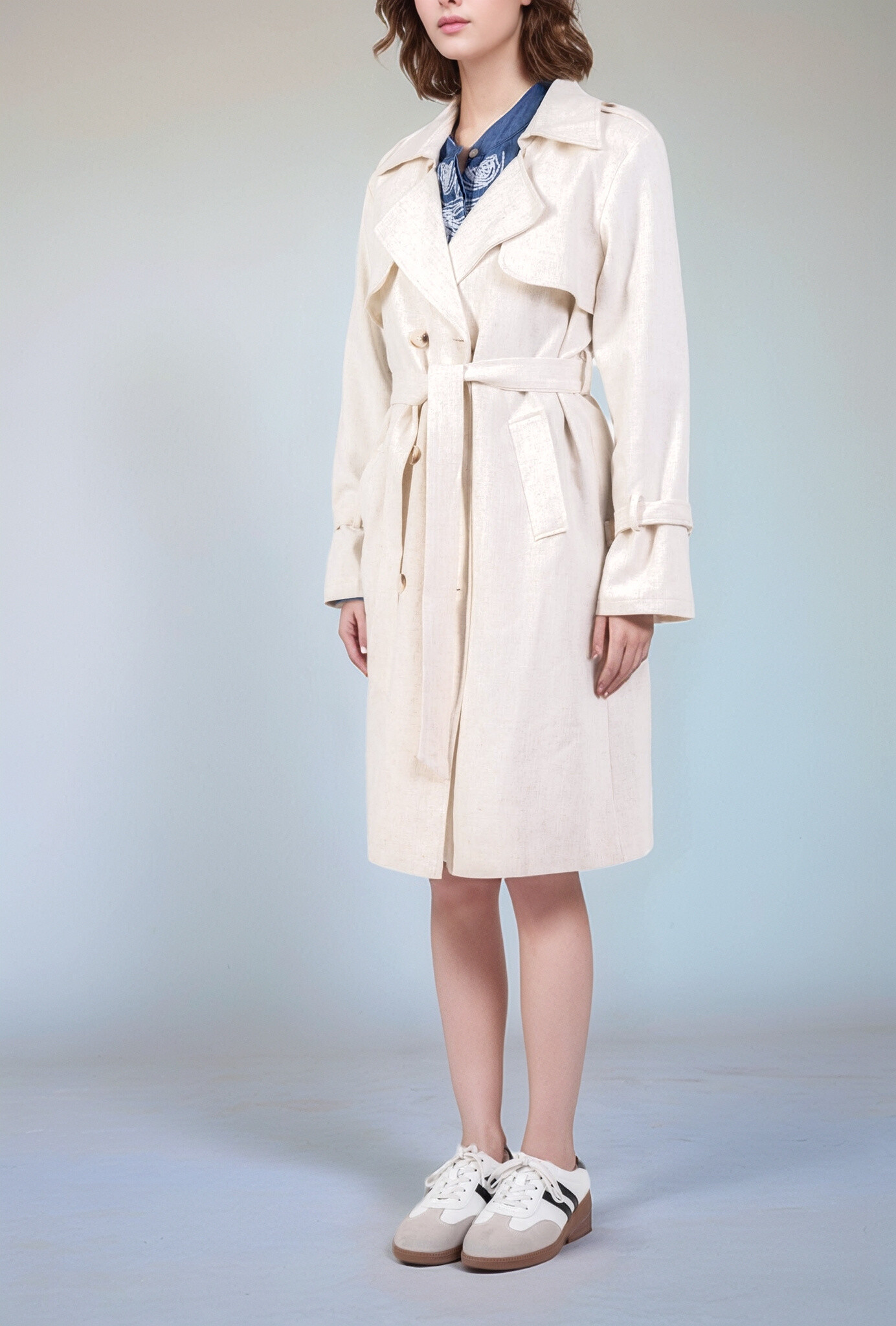 Wholesaler Cherry Koko - Linen trench coat