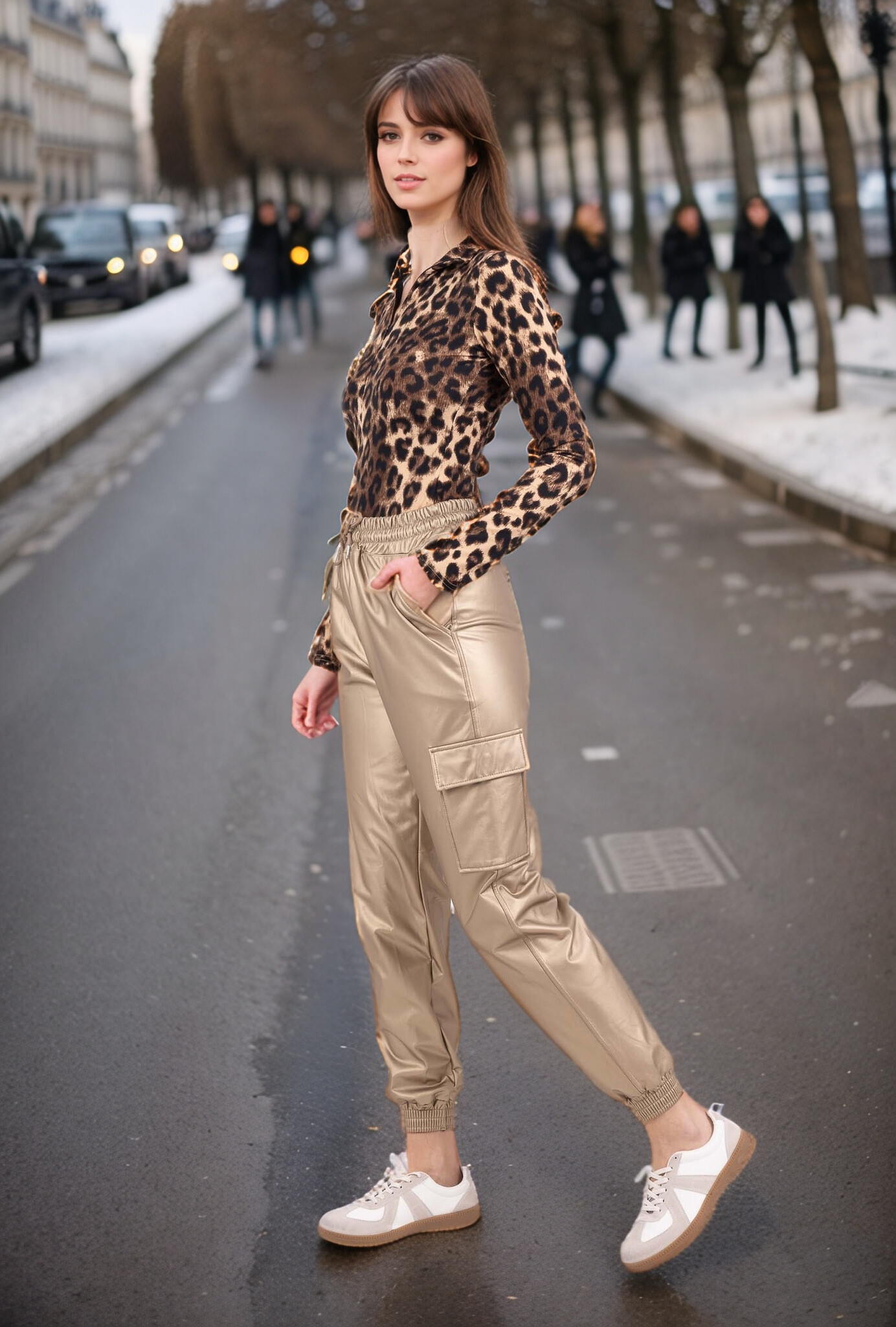 Grossiste Cherry Koko - Pantalon cargo resserré chevilles