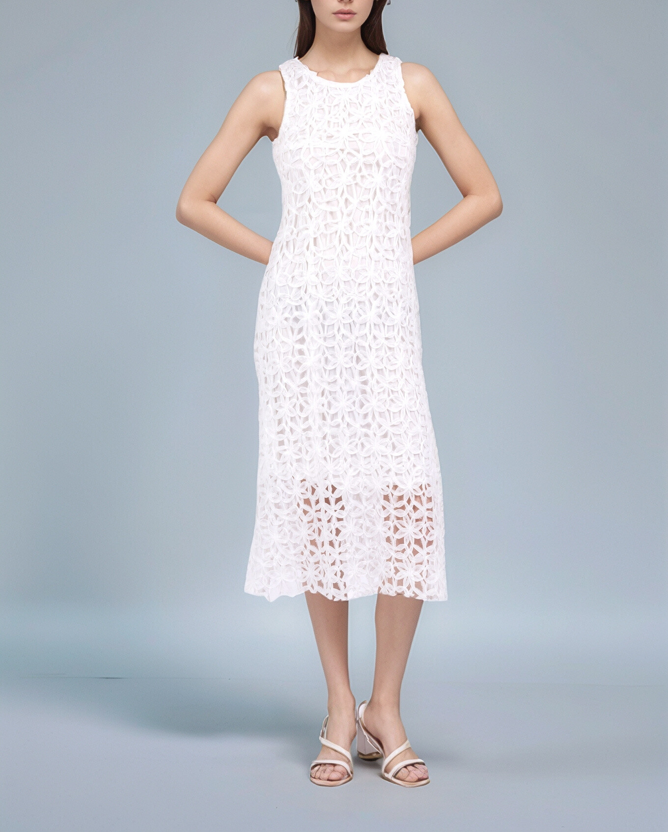 Grossiste Cherry Koko - Robe longue fleurs en 3D