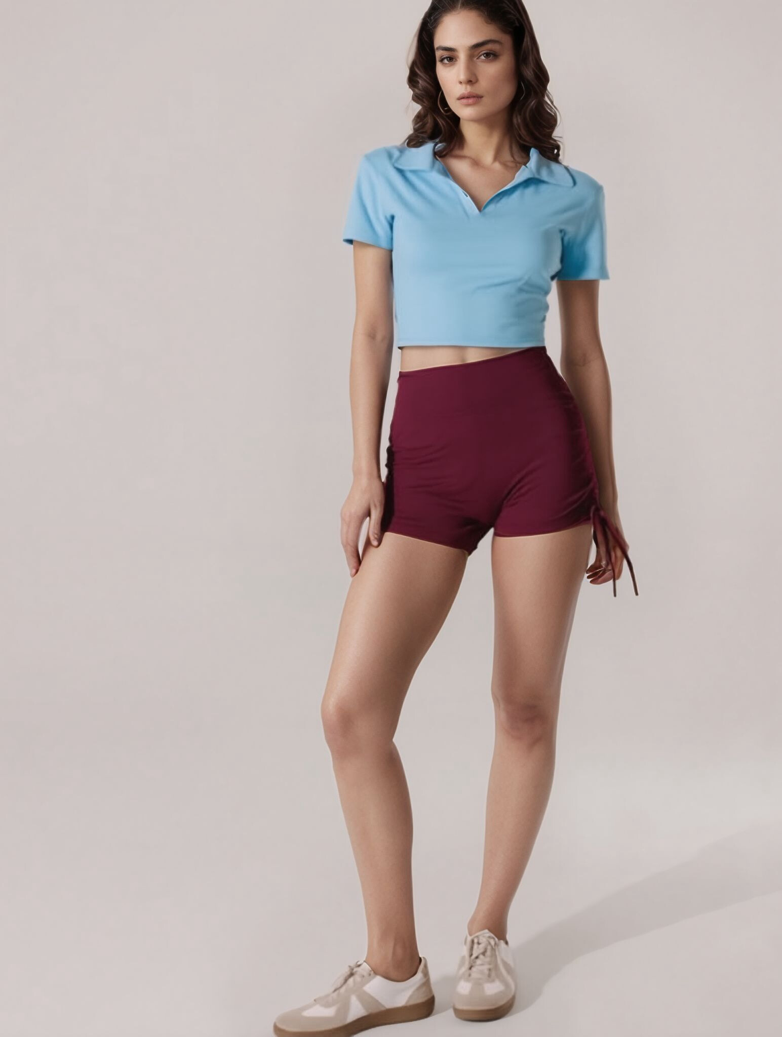 Grossista Cherry Koko - Short sportivi da donna a vita alta con coulisse regolabili