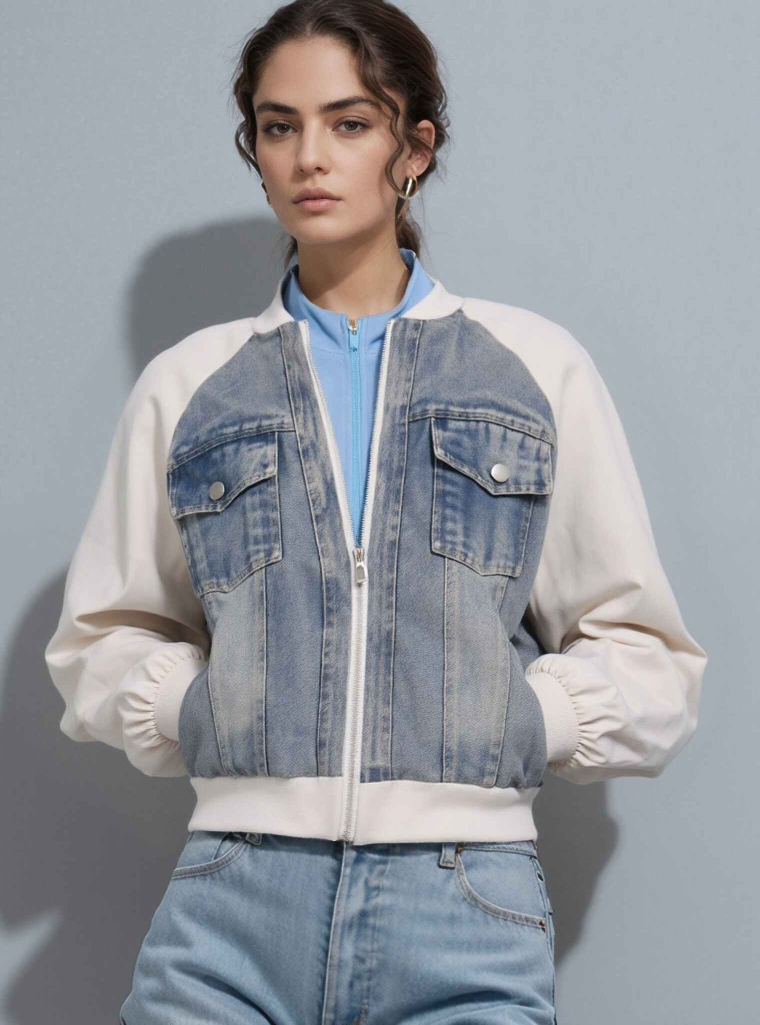 Grossista Cherry Koko - Giacca di jeans Materiale Doublie