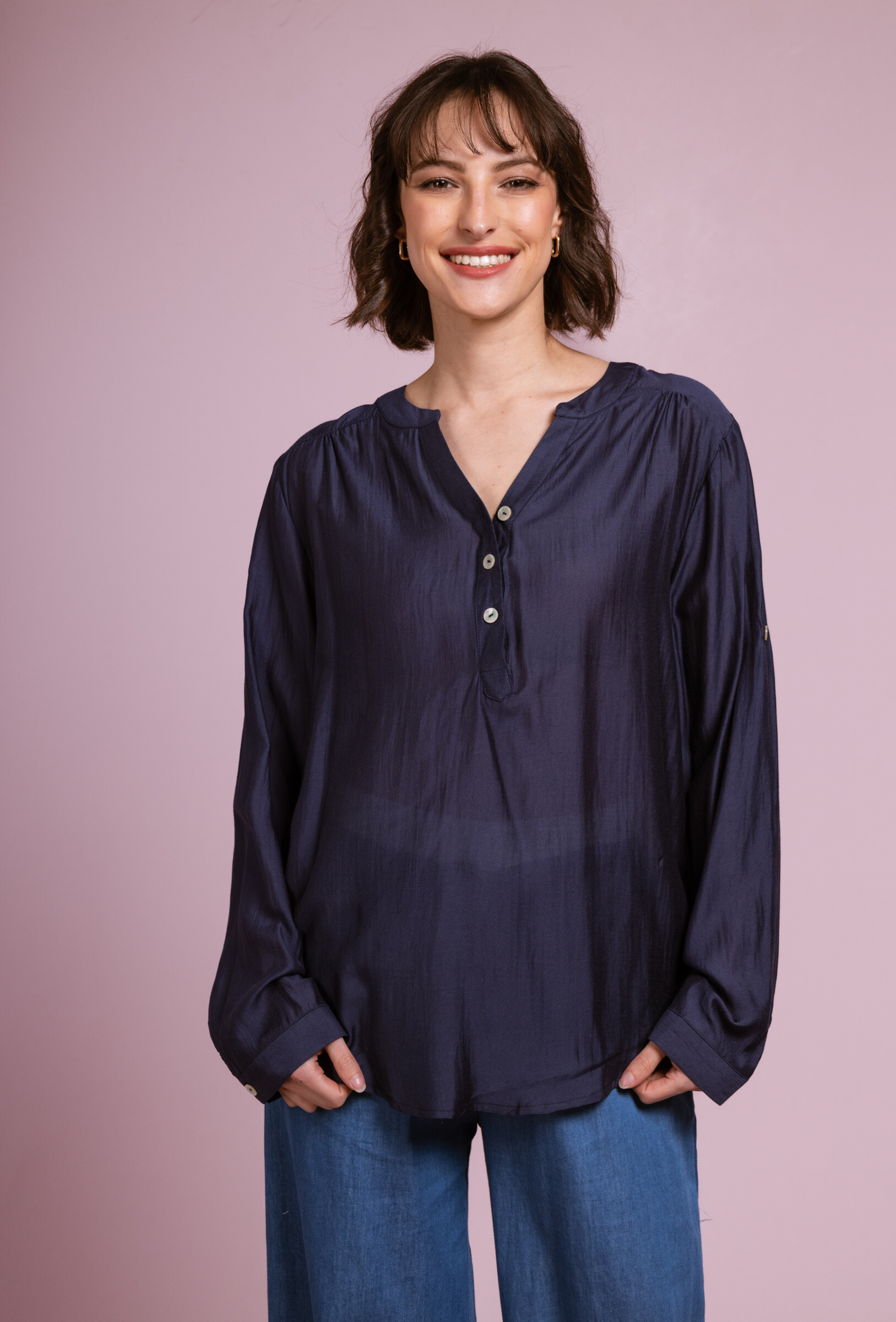 Wholesaler Cherry Paris - Large blouse in single viscose lorri