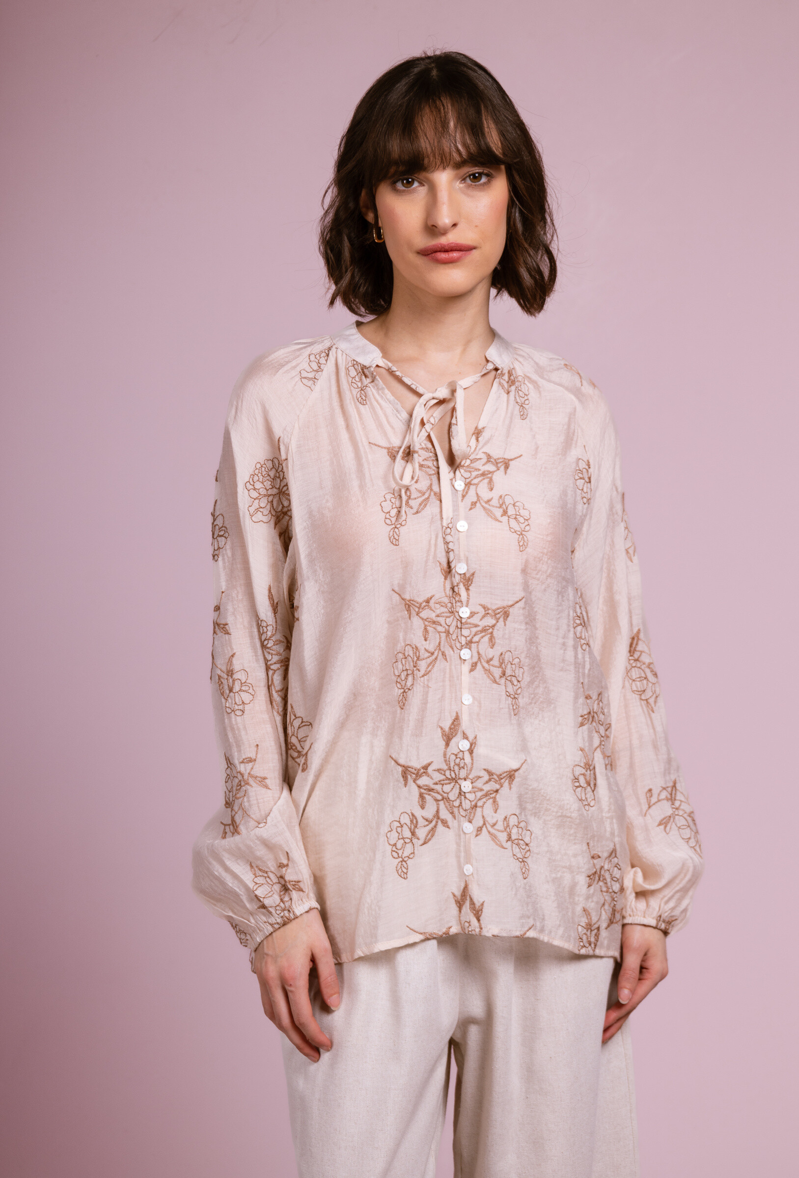 Wholesaler Cherry Paris - Chayma printed viscose blouse