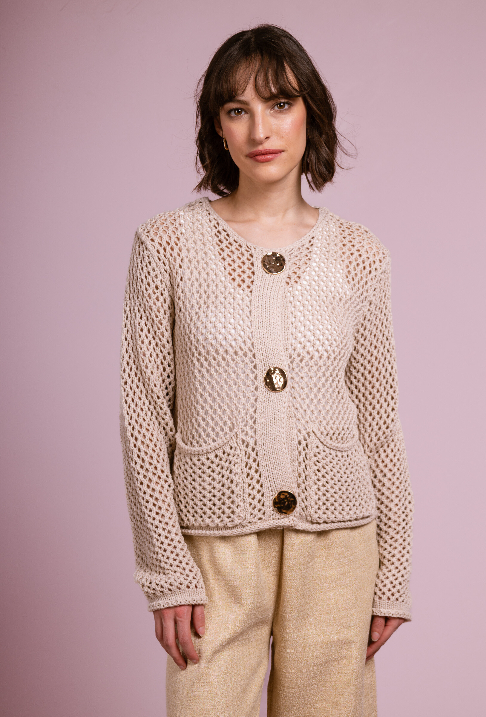 Wholesaler Cherry Paris - GYSELE openwork knit cardigan