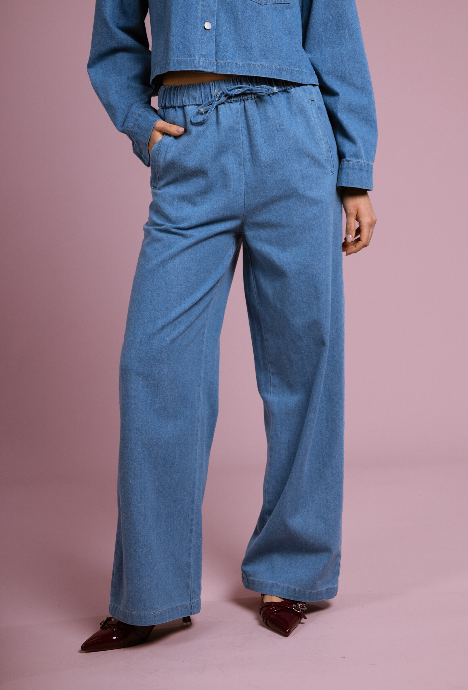 Wholesaler Cherry Paris - SHANNON wide denim pants