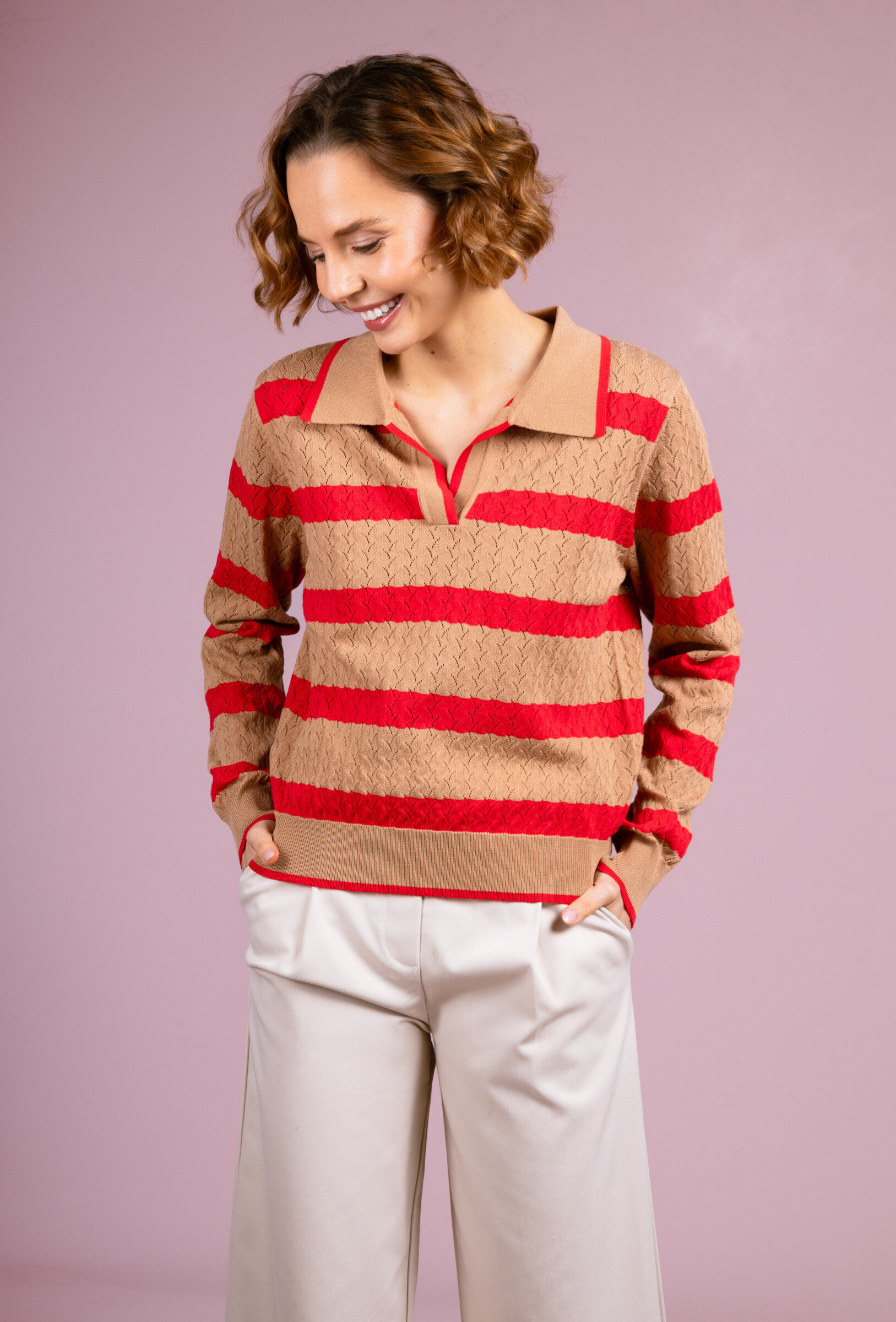Wholesaler Cherry Paris - Gaelle stripes printed sweater
