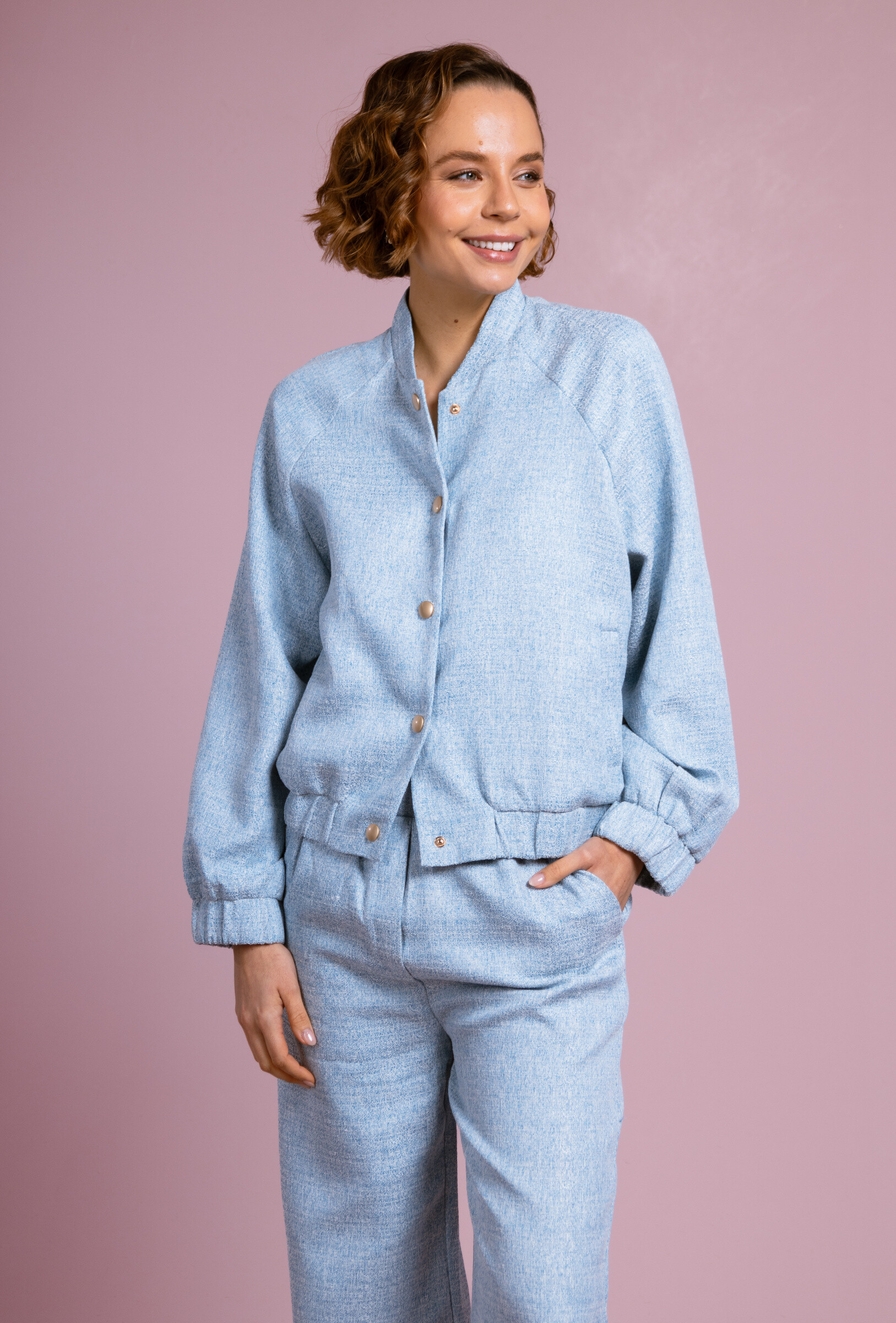 Wholesaler Cherry Paris - MARJORY textured bomber jacket