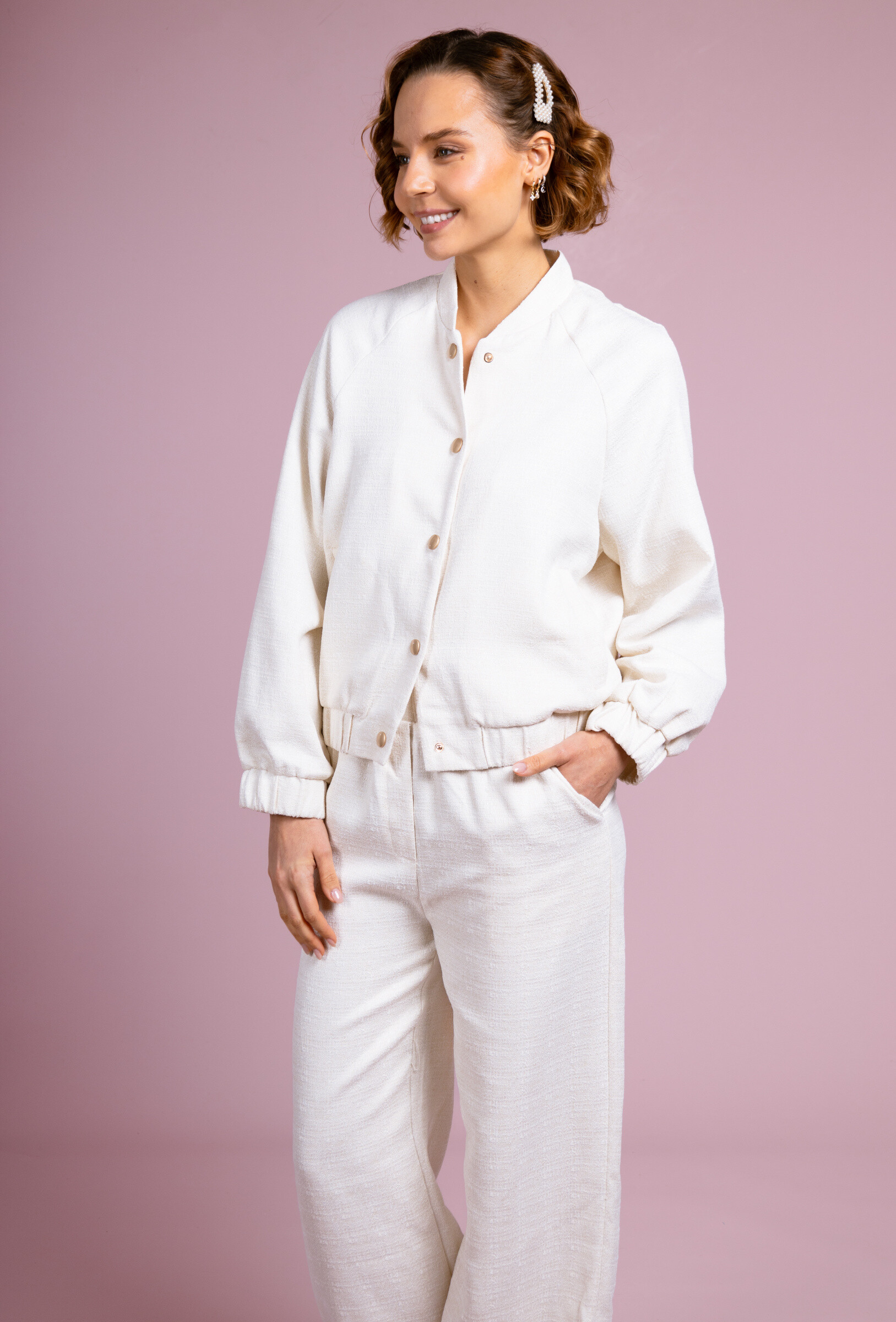 Grossiste Cherry Paris - Veste bomber texturée MARJORY