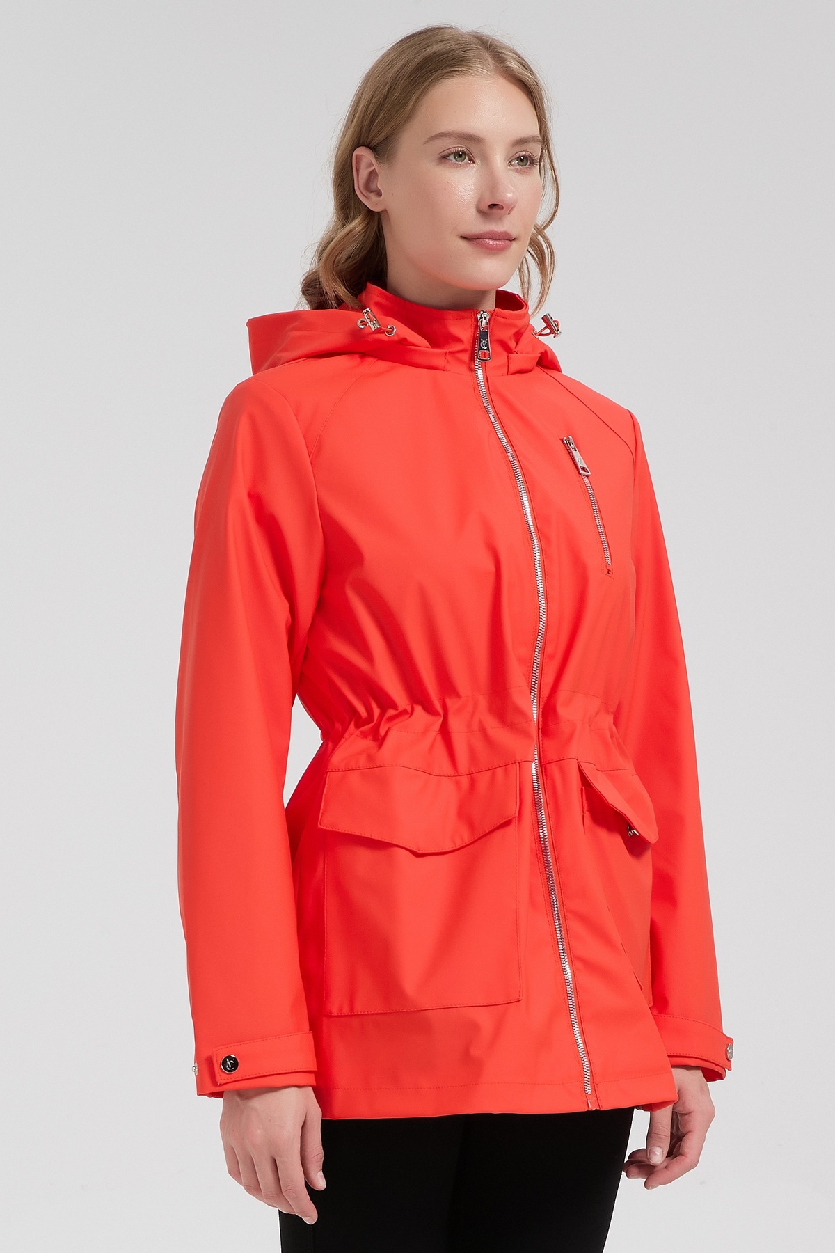 Mayorista CHEVERY - Parka impermeable con capucha para mujer