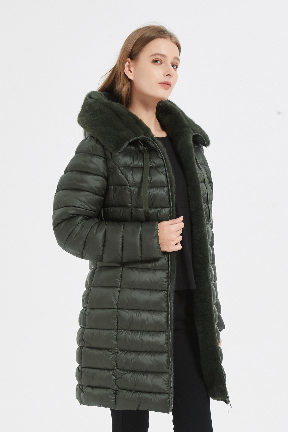 Wholesaler CHEVERY - Women's Long Puffer Jacket